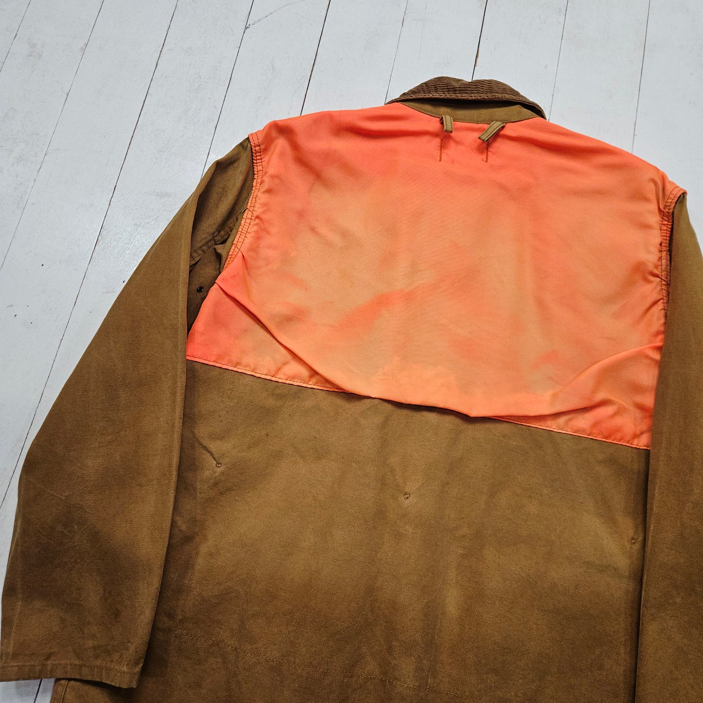 1960s/1970s SafTBack Khaki Canvas Hunting Jacket Made in USA Size L/XL