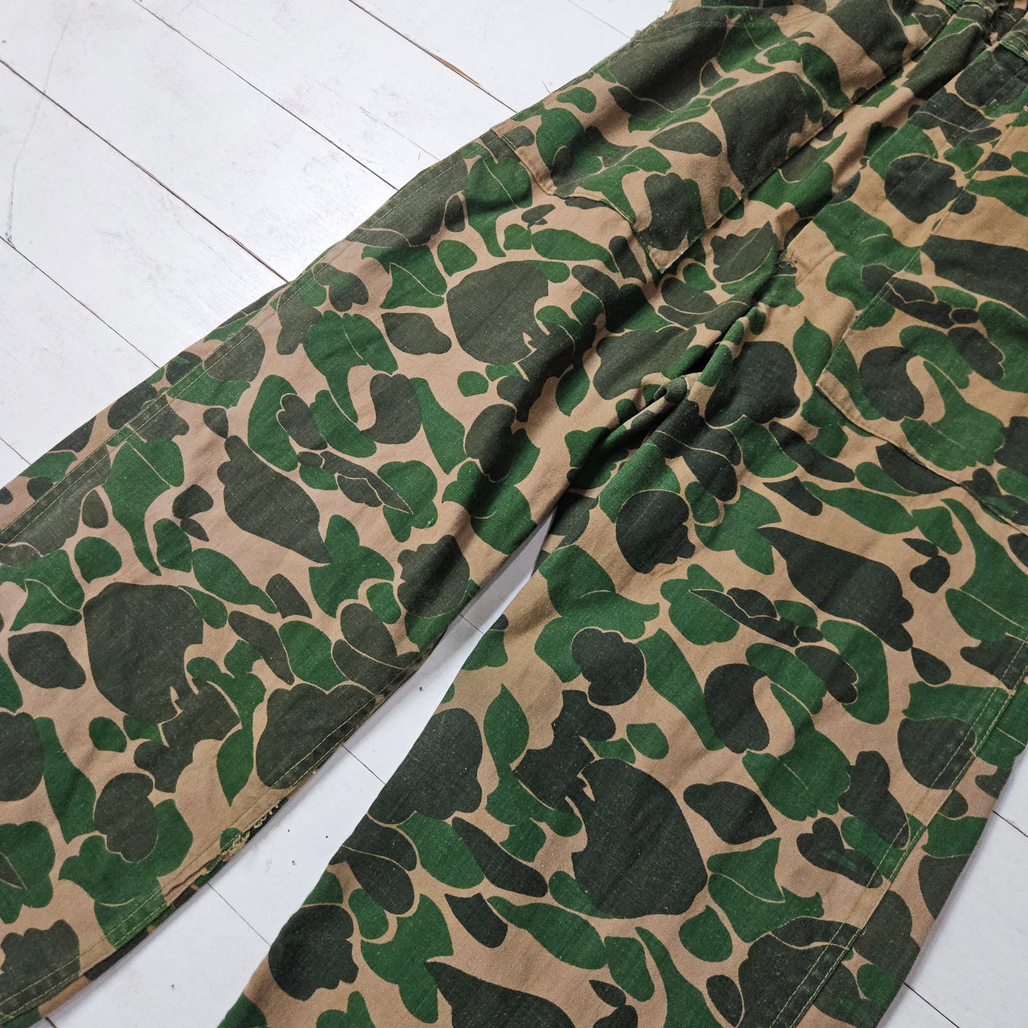 1960s/1970s Bullseye Bill Duck Camo Coveralls Made in USA Womens Size S/M