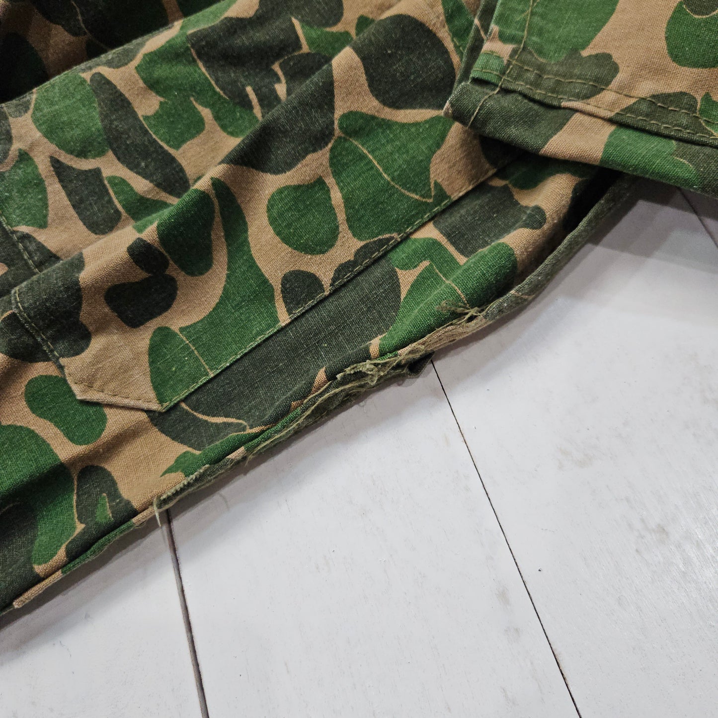 1960s/1970s Bullseye Bill Duck Camo Coveralls Made in USA Womens Size S/M