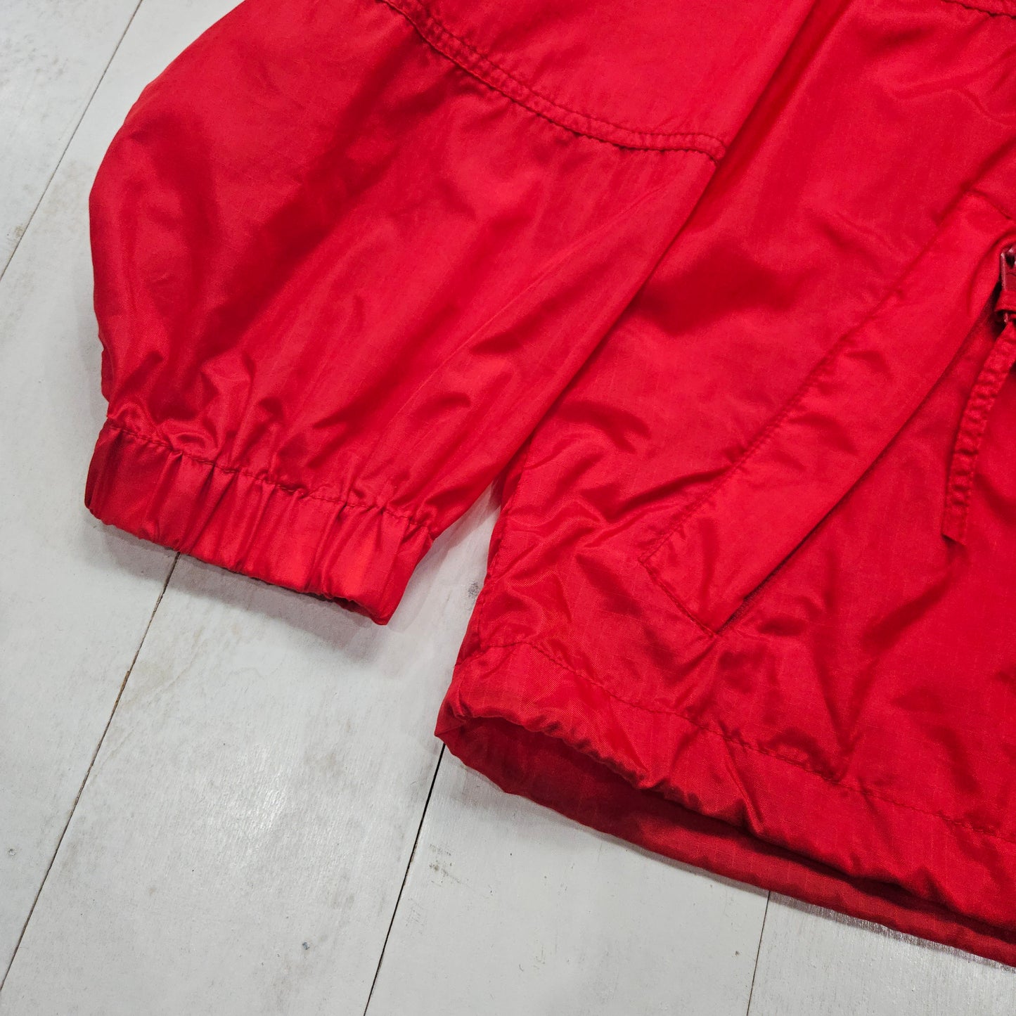 1990s Red Indiana Hoosiers NCAA Pullover Windbreaker Shell Jacket Size M/L