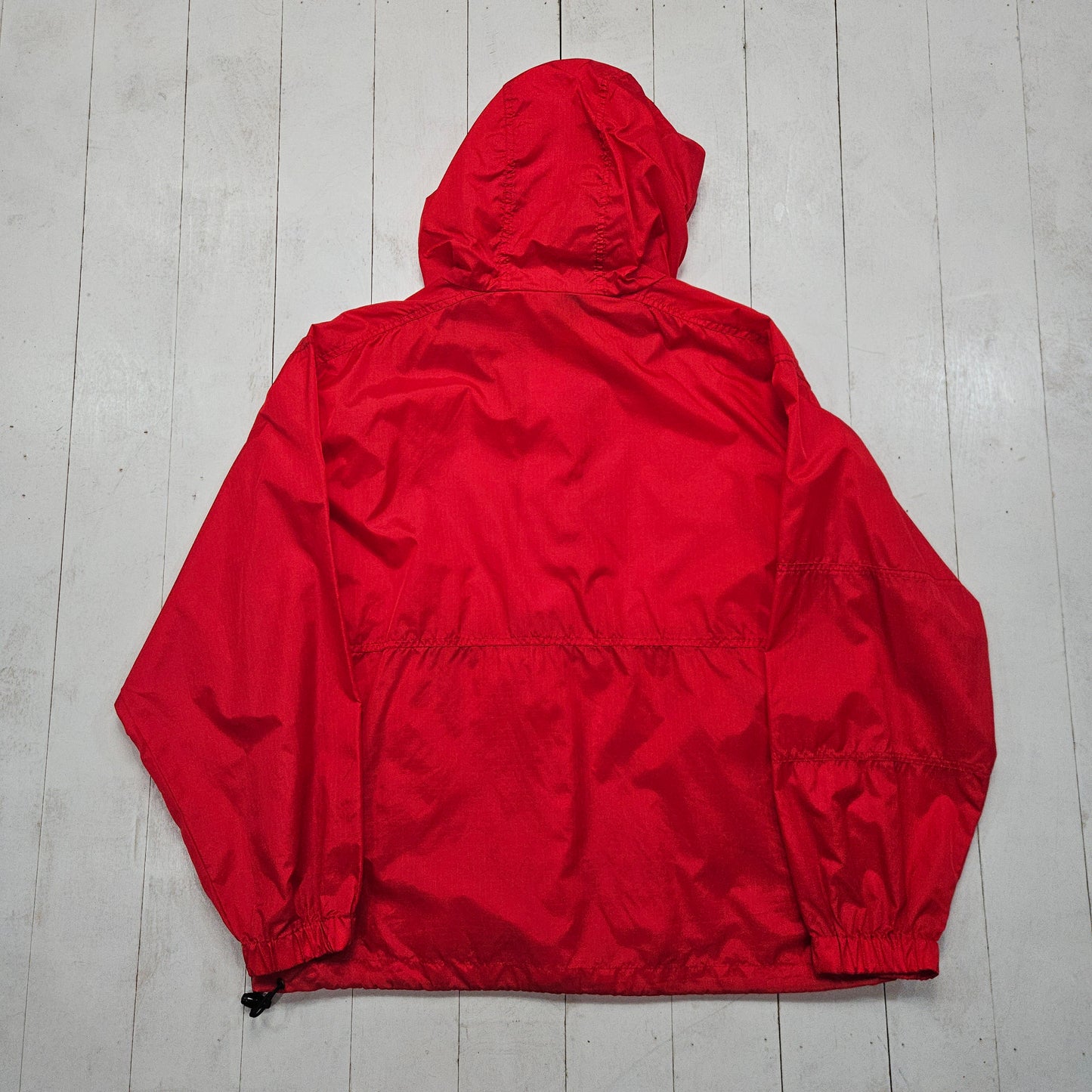 1990s Red Indiana Hoosiers NCAA Pullover Windbreaker Shell Jacket Size M/L