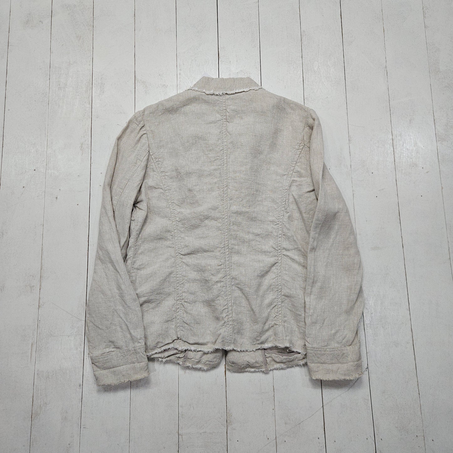 2010s Part Two Beige Linen Blazer Jacket Women's Size L