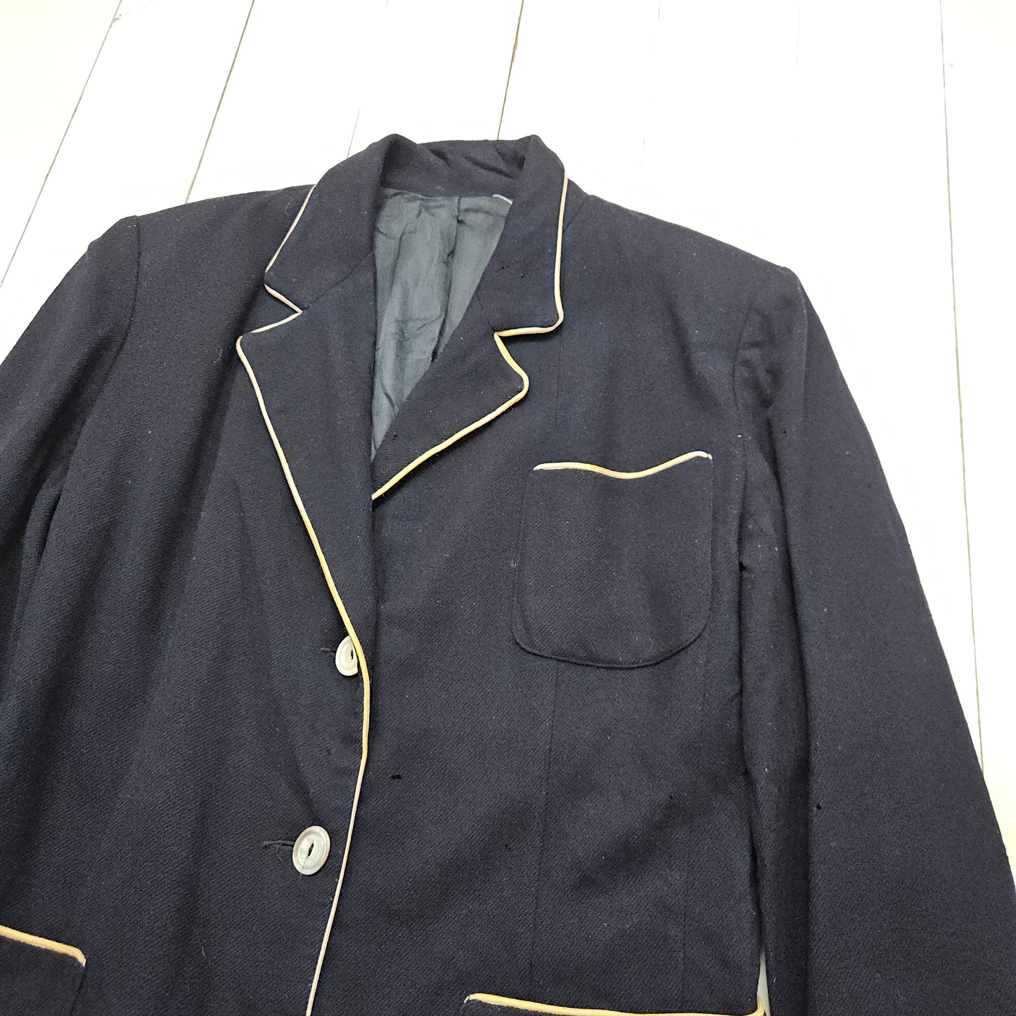 1960s Penn State Nittany Lions School Blazer Jacket Womens Size S - People's Champ Vintage -Womenswear