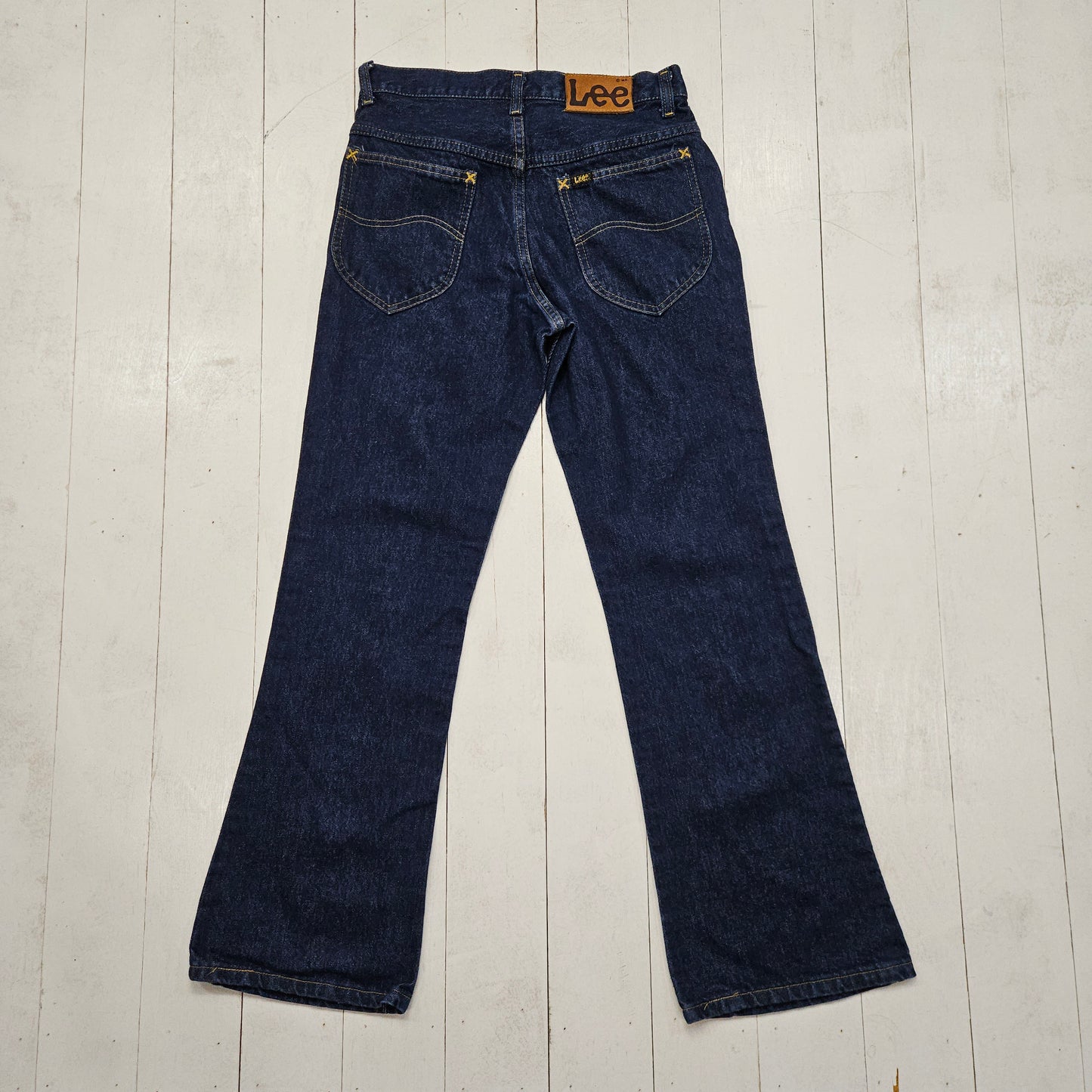 1990s Lee Riders Darkwash Blue Denim Jeans Size 28x29