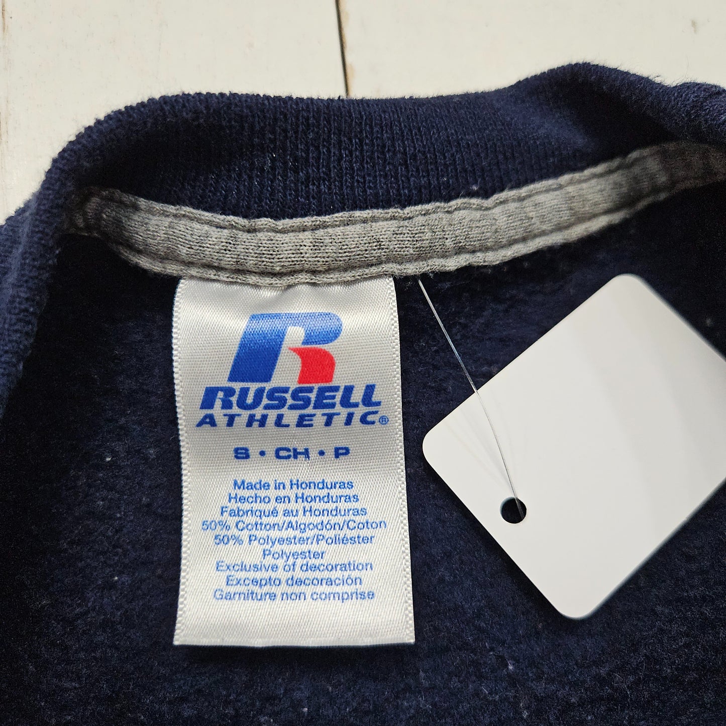 2000s Y2K Russell Athletic Blue Syracuse University Reverse Weave Style Sweatshirt Size S