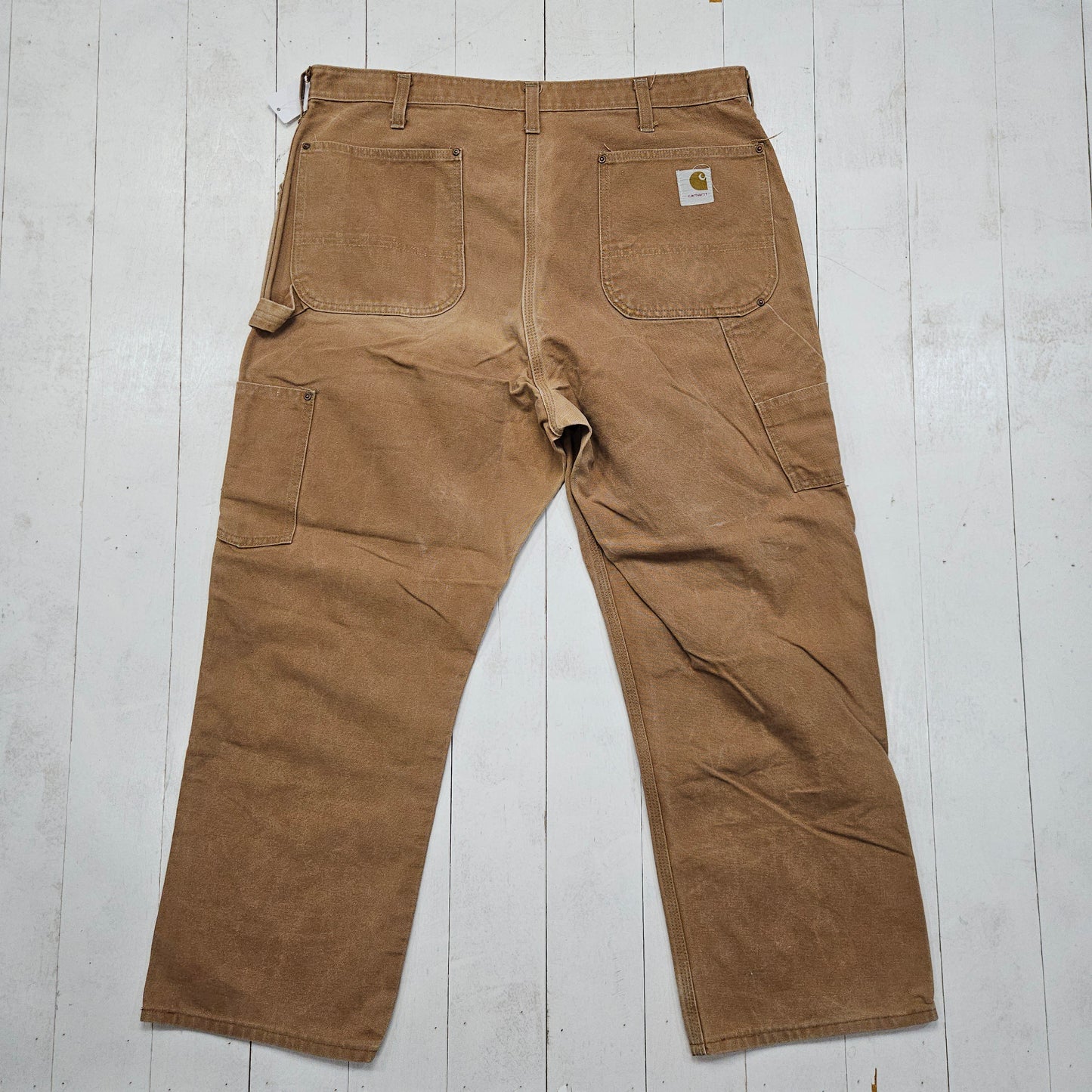 1970s Carhartt Canvas Double Knee Work Pants Made in USA Size 38x28
