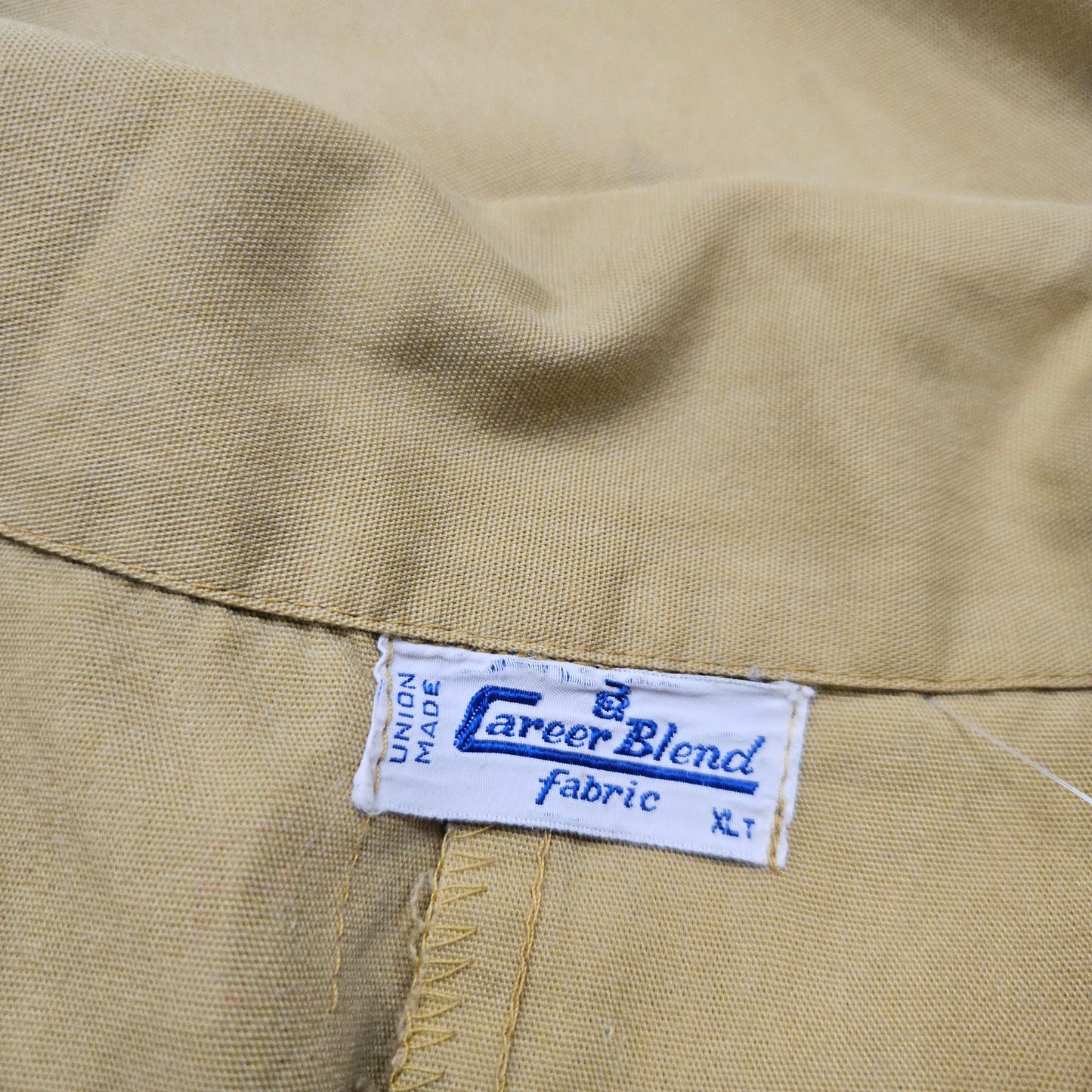 1970s/1980s Career Blend Mustard Yellow Goodyear Coveralls Size XL