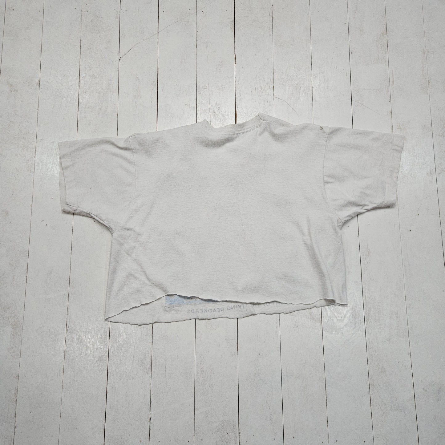 1990s Fruit of the Loom Grateful Dead Night of the Living Deadheads Cropped T-Shirt Made in USA Womens Size XL