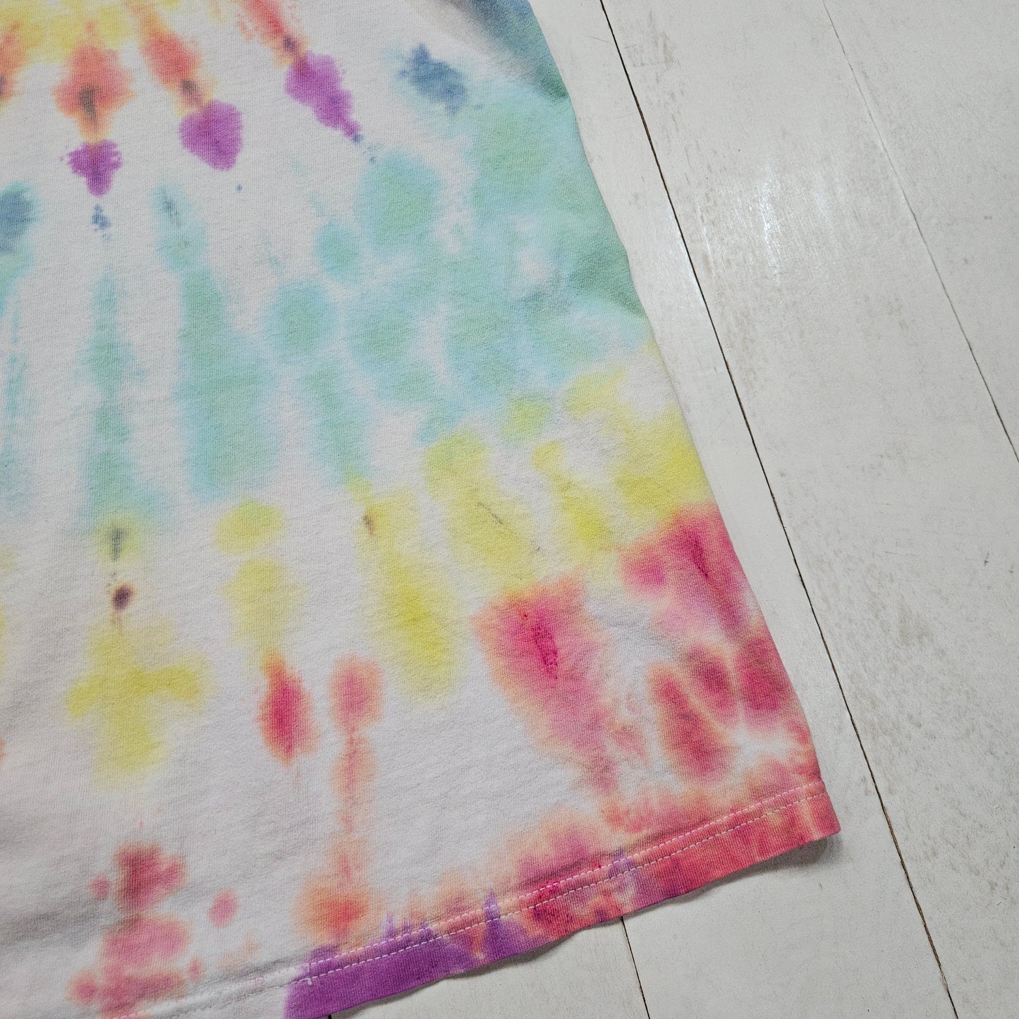 1990s 1996 Tie Dyed Neil Young with Crazy Horse Broken Arrow Tour T-Shirt Made in USA Size L/XL