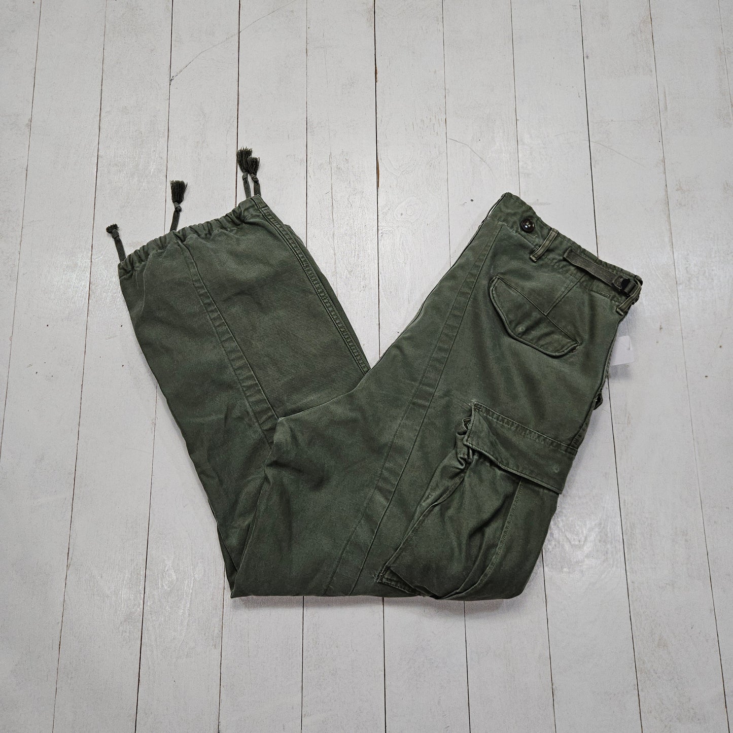 1950s M-1951 Trousers Cargo Pants Olive Green Made in USA Size 28-36