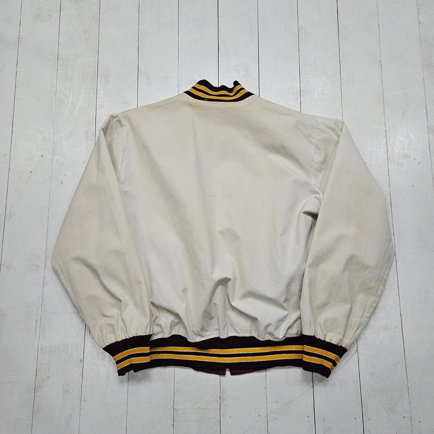 1960s/1970s Jem Reversible Central Michigan University Bomber Jacket Made in USA Size L