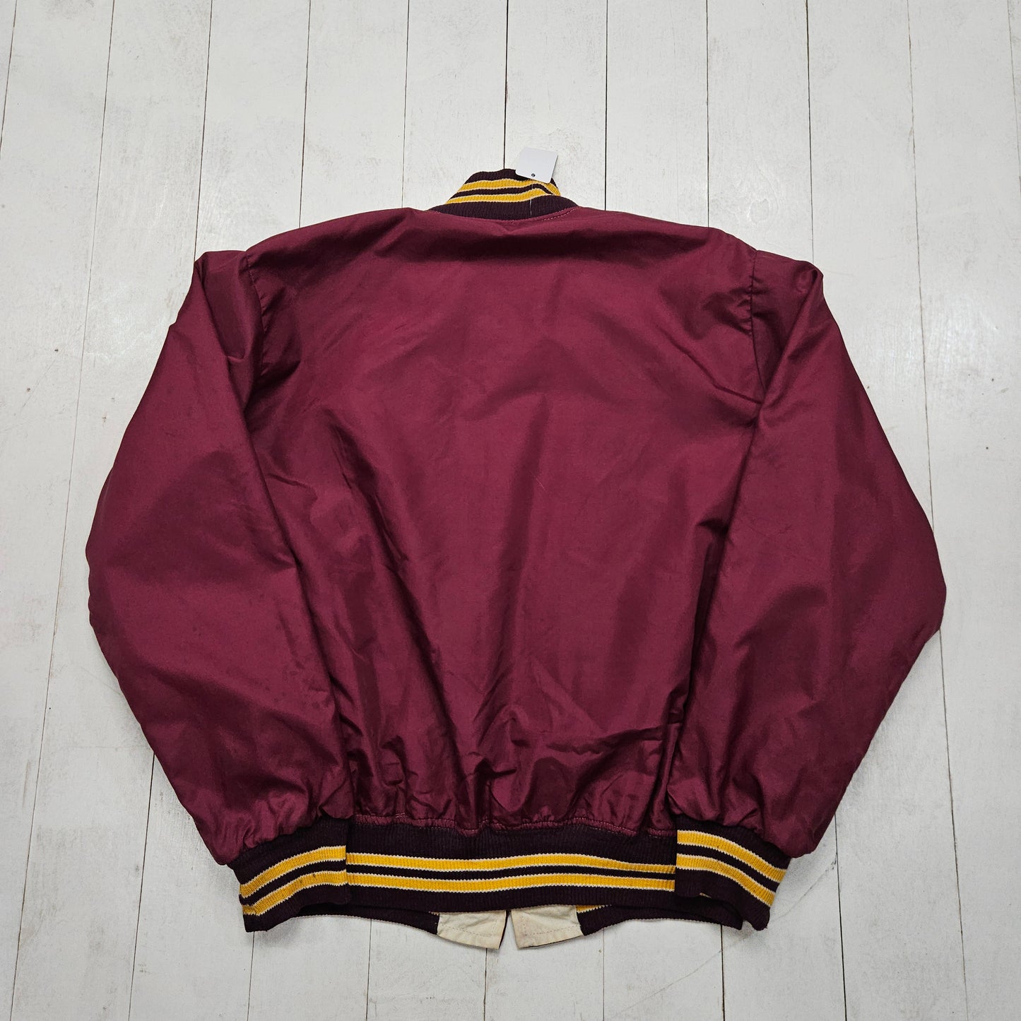 1960s/1970s Jem Reversible Central Michigan University Bomber Jacket Made in USA Size L