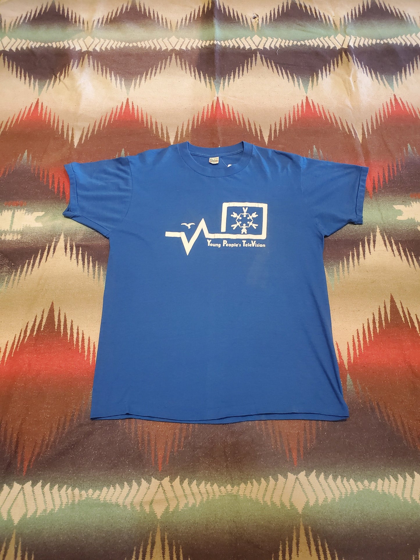 1980s/1990s Young People's Television T-Shirt Made in USA Size L