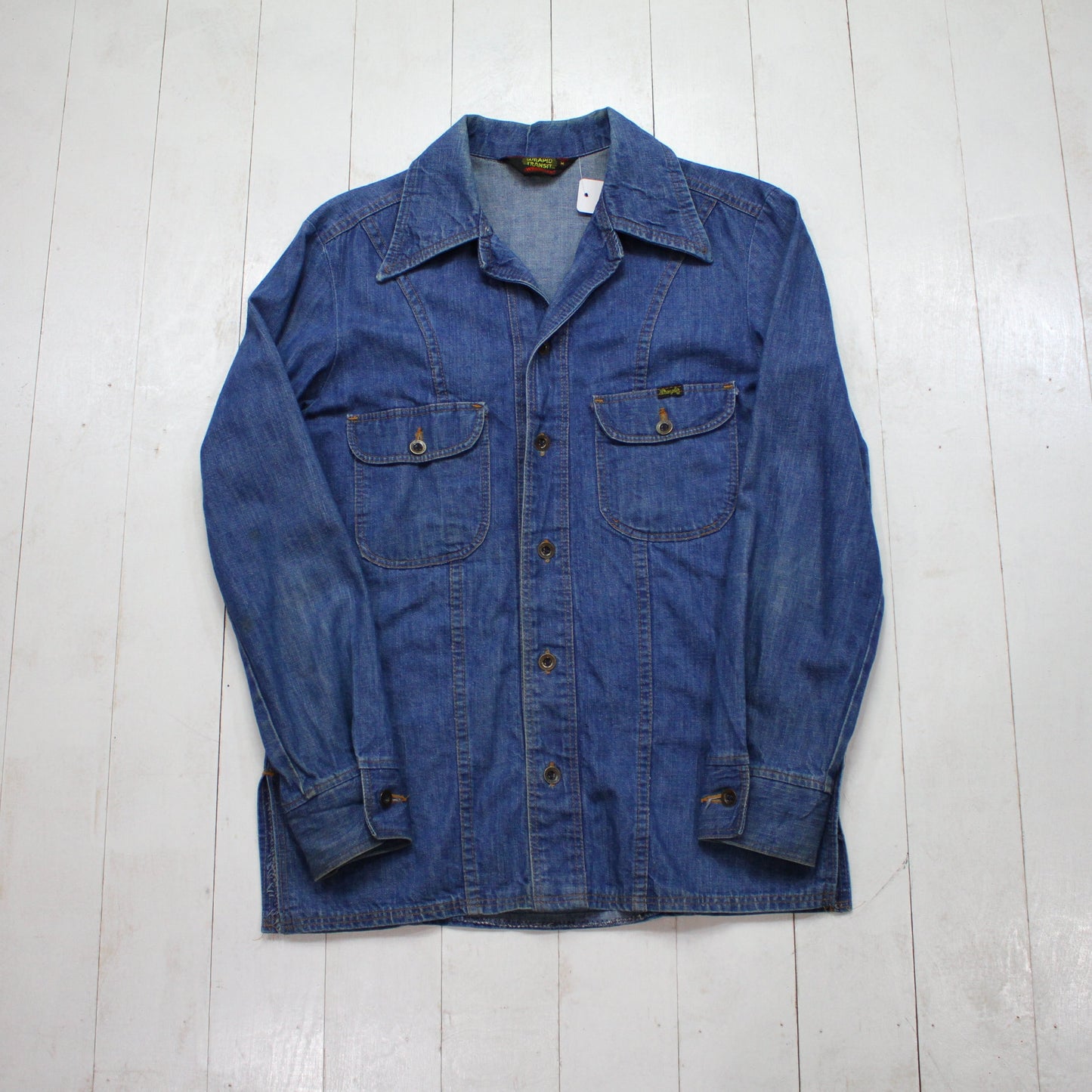 1970s Wrangler Wrapid Transit Denim Jacket Made in USA Size M