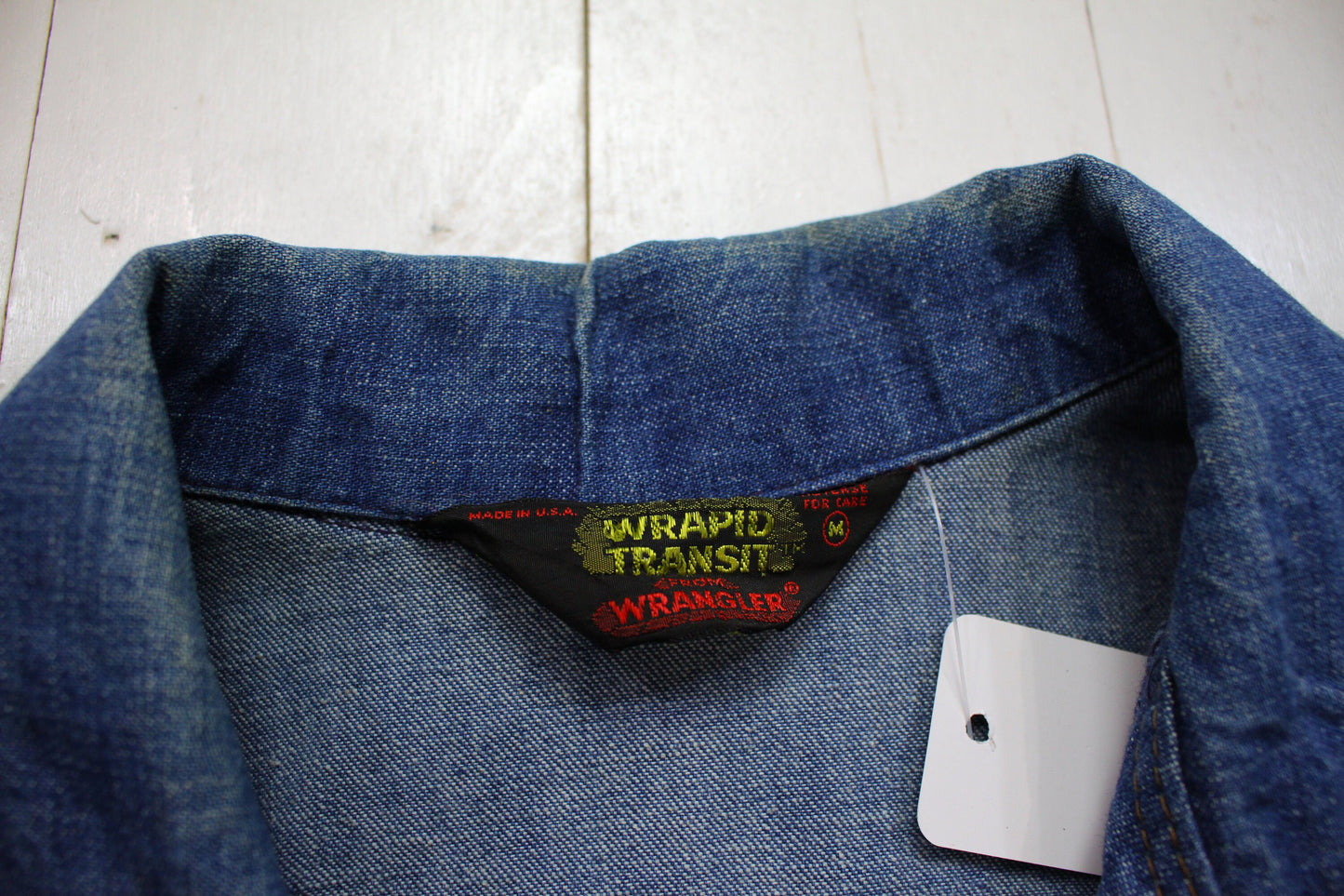 1970s Wrangler Wrapid Transit Denim Jacket Made in USA Size M