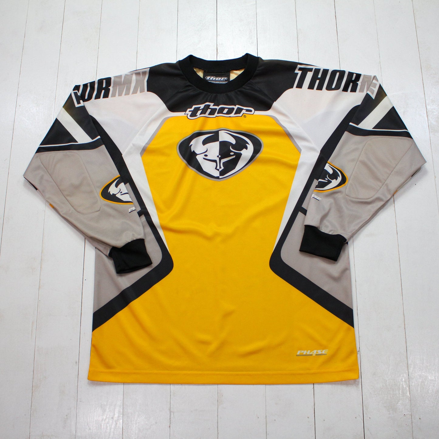 1990s/2000s Thor Motocross Long Sleeve Jersey Size L