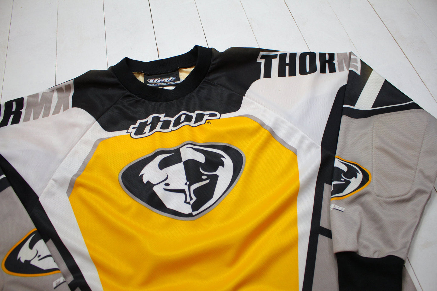 1990s/2000s Thor Motocross Long Sleeve Jersey Size L