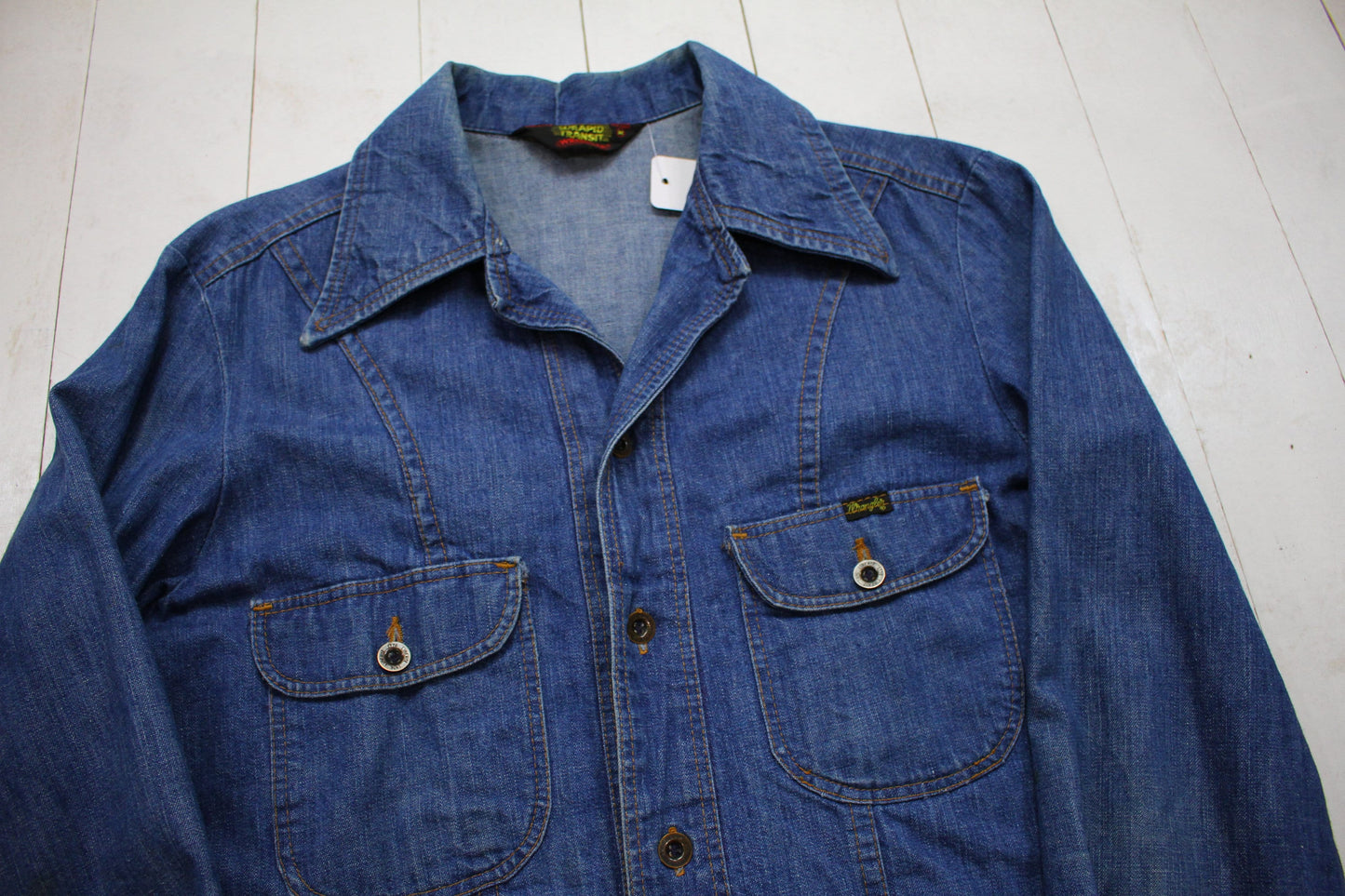 1970s Wrangler Wrapid Transit Denim Jacket Made in USA Size M