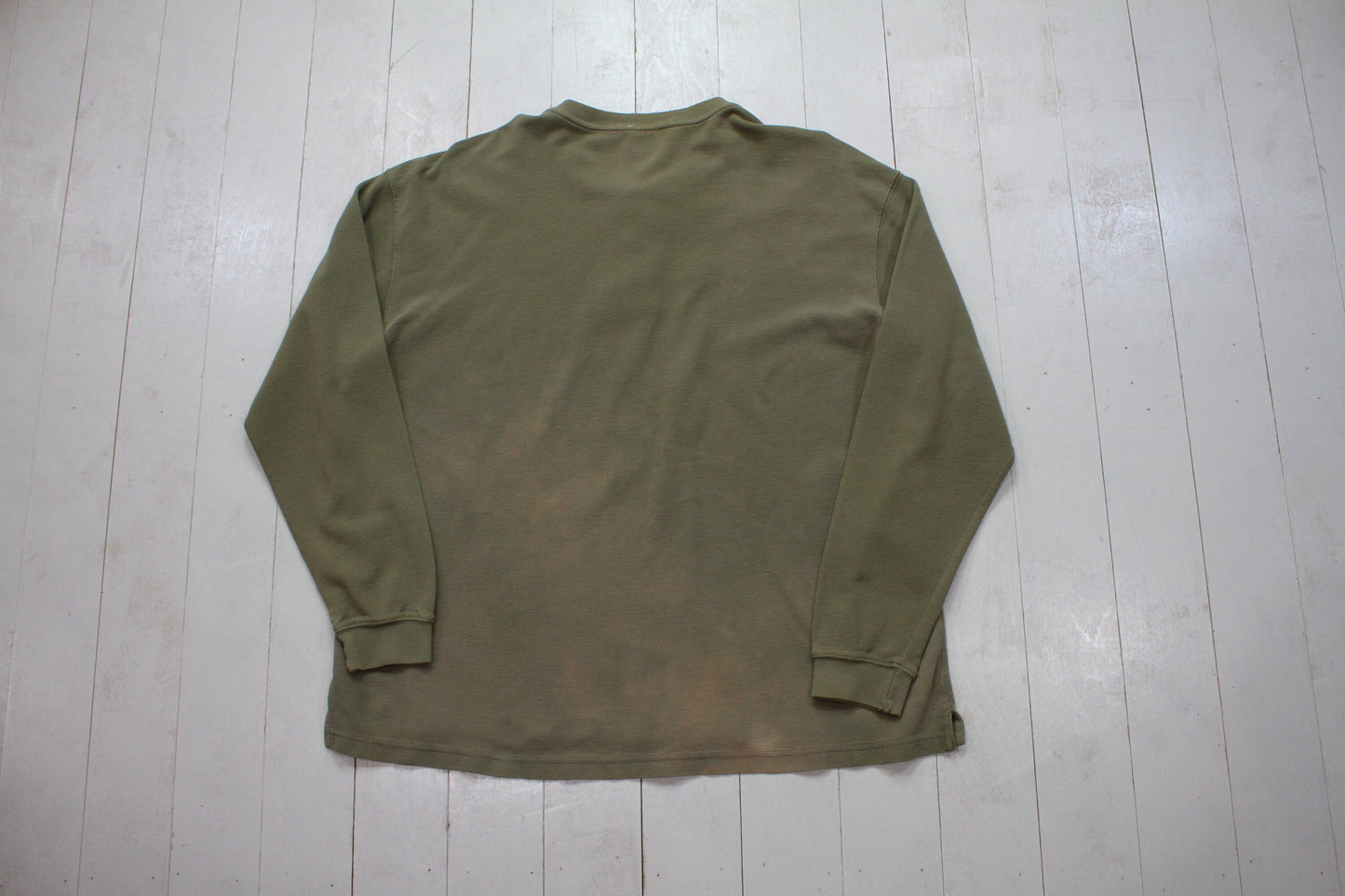 2000s Carhartt Henley Collar Thermal Long Sleeve T-Shirt Size XXL