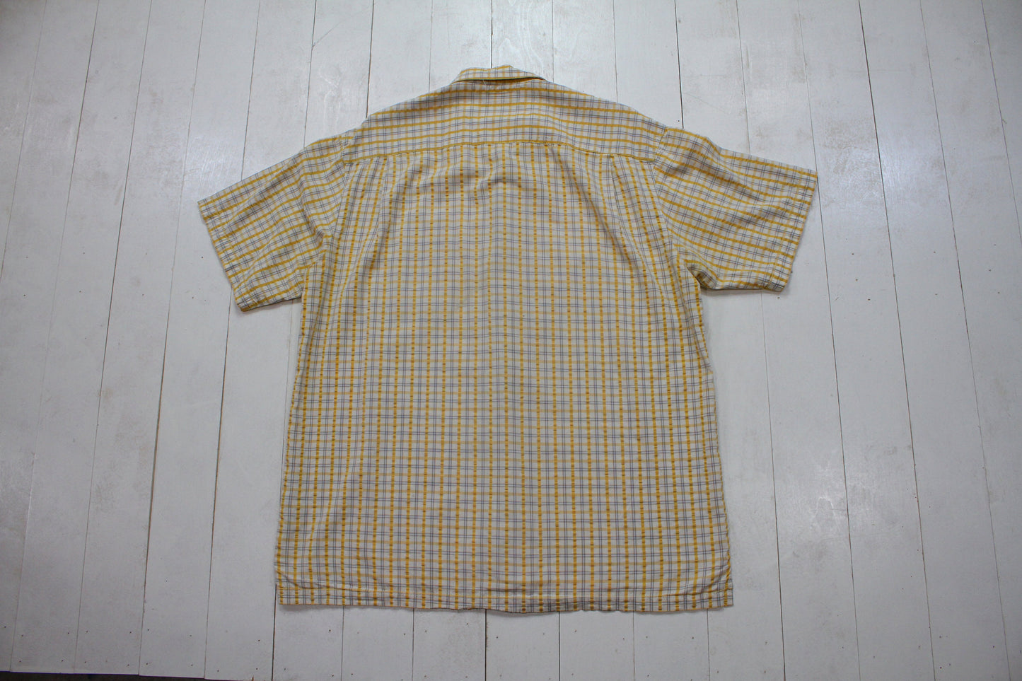 2000s Columbia Sportswear XCO Windowpane Plaid Shortsleeve Shirt Size XL