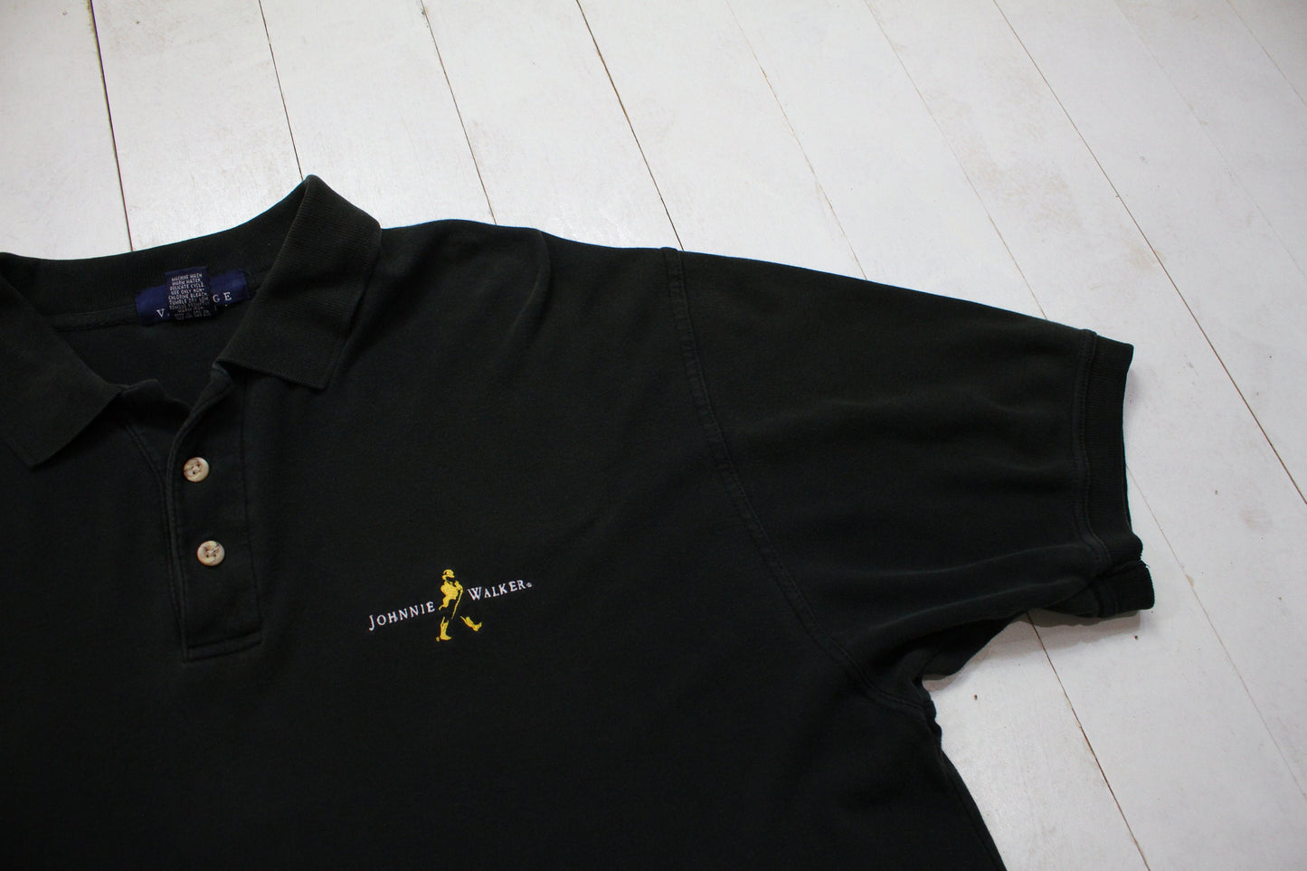 1990s/2000s Y2K Johnnie Walker Polo Shirt Size XXL