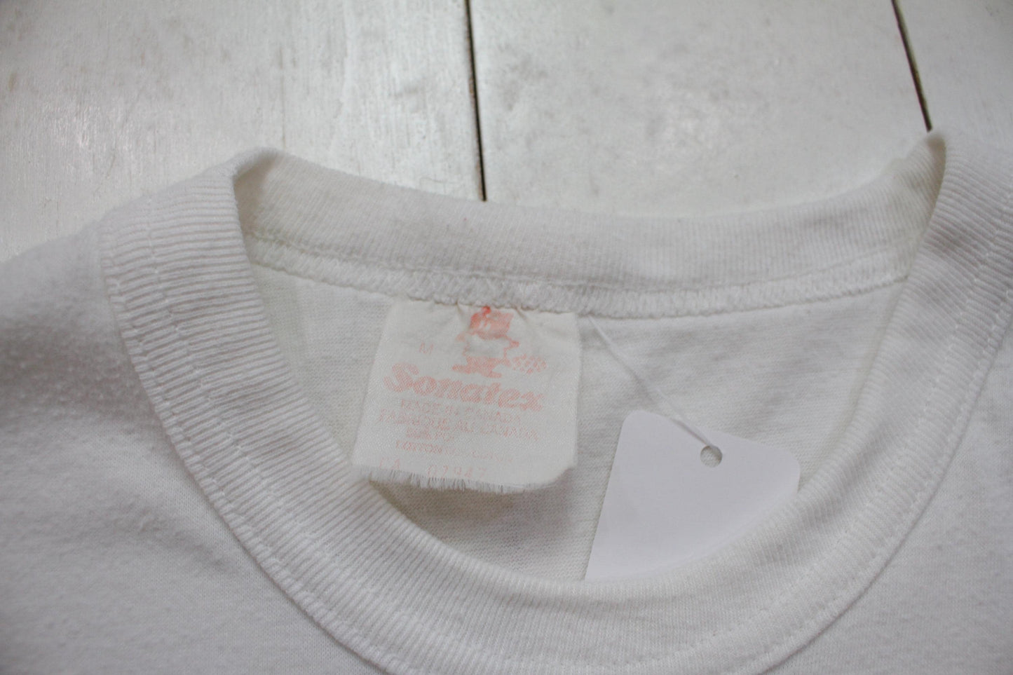 1980s 1984 Queen's University Asus Frosh Orientation Week Ringer T-Shirt Made in Canada Size XS