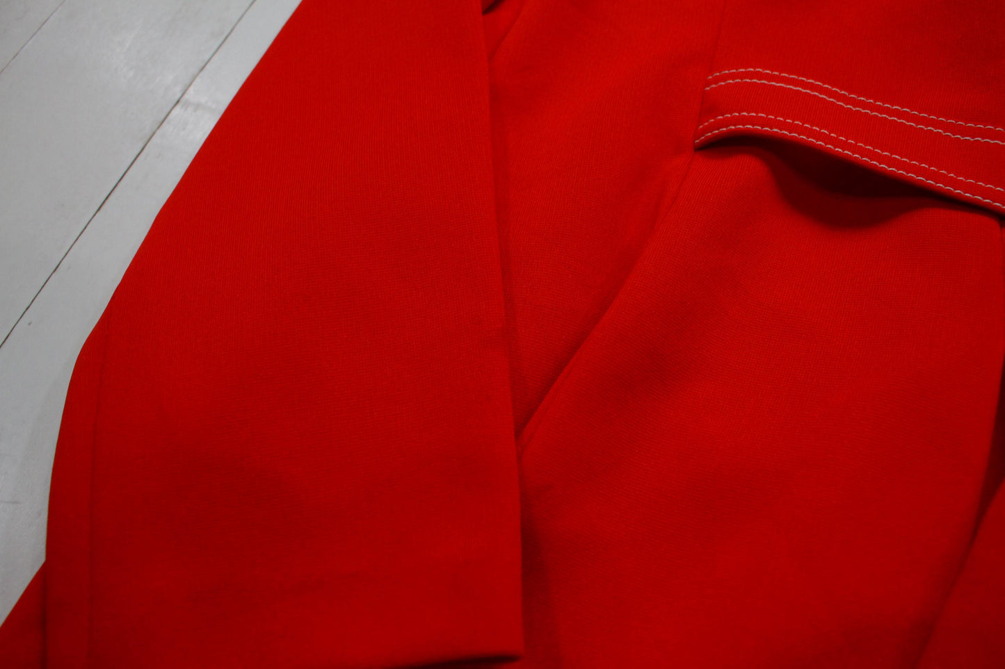 1980s Joyce Red Blazer Jacket Made in USA Women's Size L
