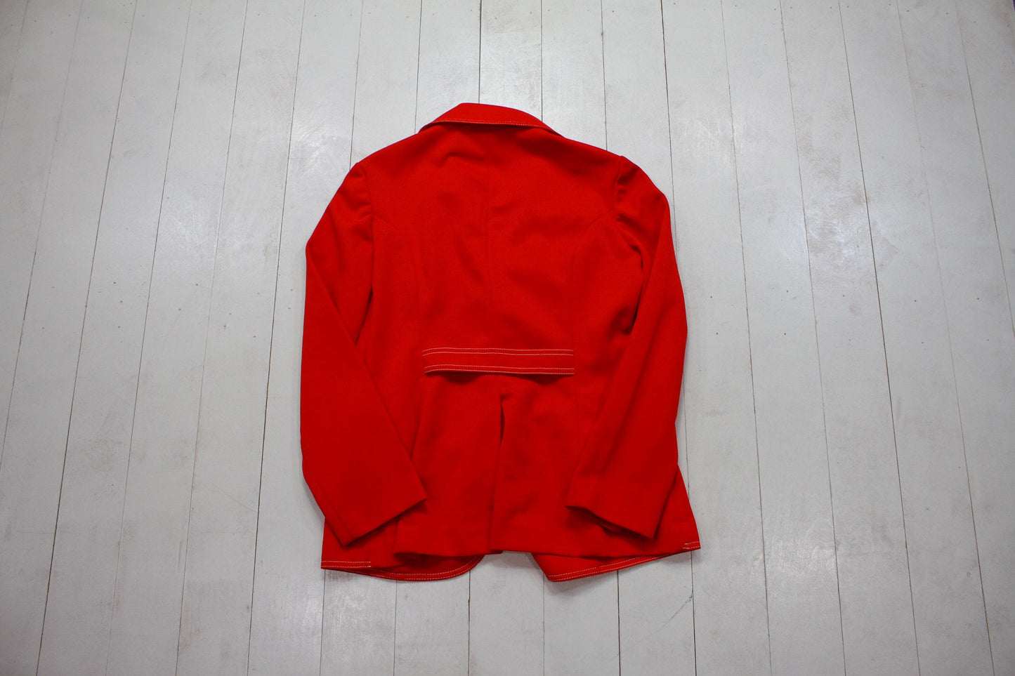 1980s Joyce Red Blazer Jacket Made in USA Women's Size L