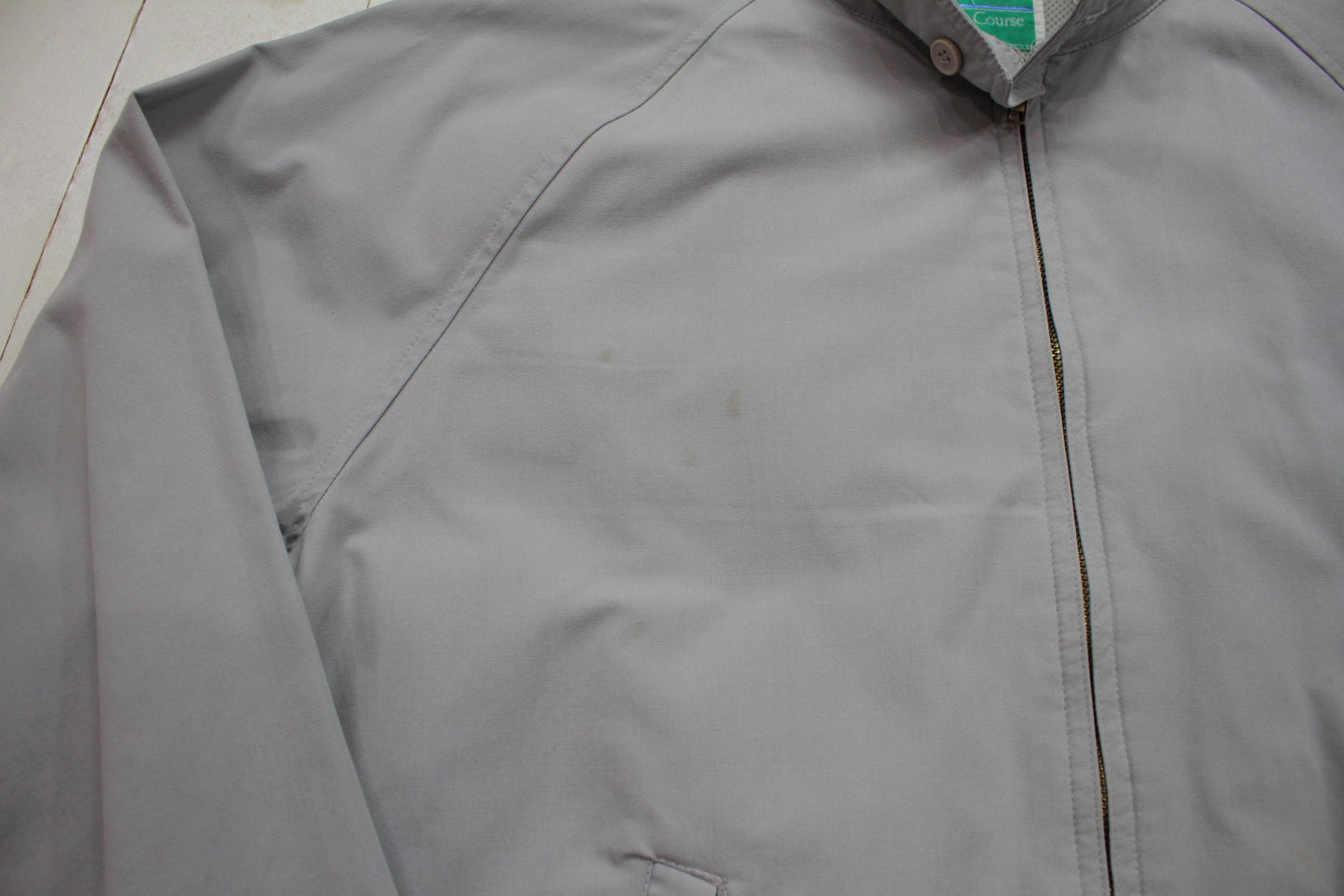 1990s/2000s Y2K On Course Harrington Style Golf Windbreaker Jacket Size L
