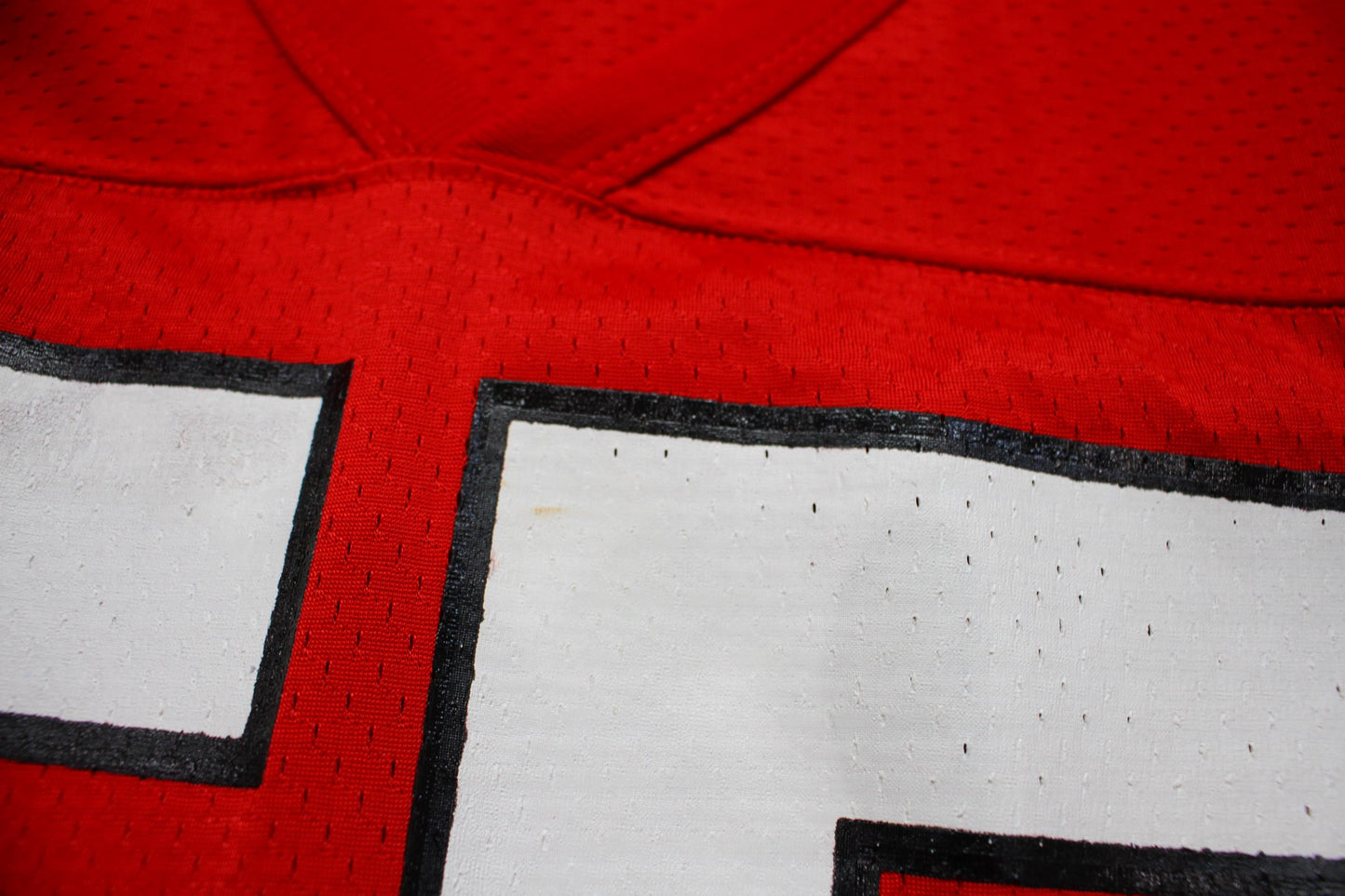1990s Champion Blank Red 55 Football Jersey Made in USA Size M/L