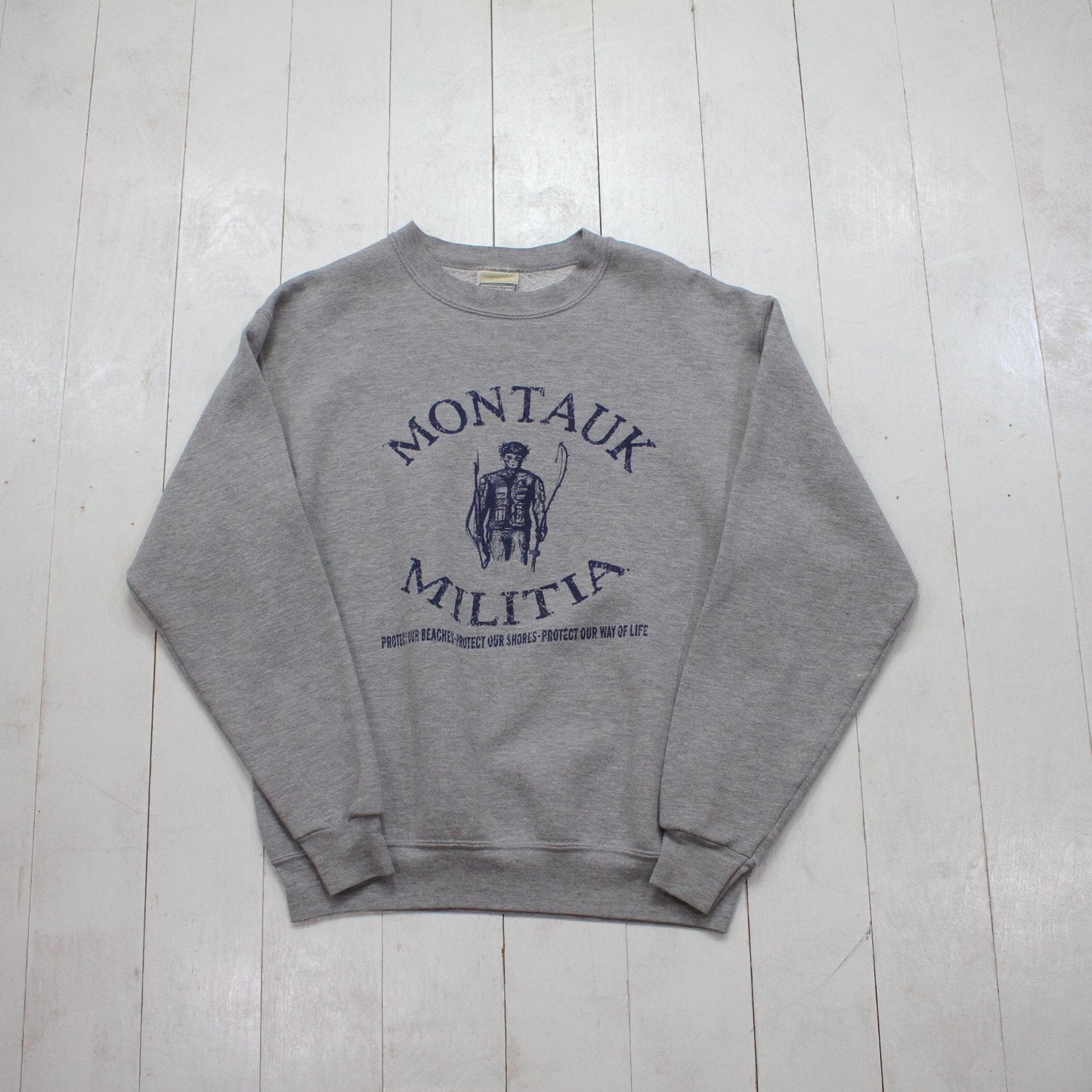 1990s/2000s Montauk Militia Fishing Sweatshirt Size S/M