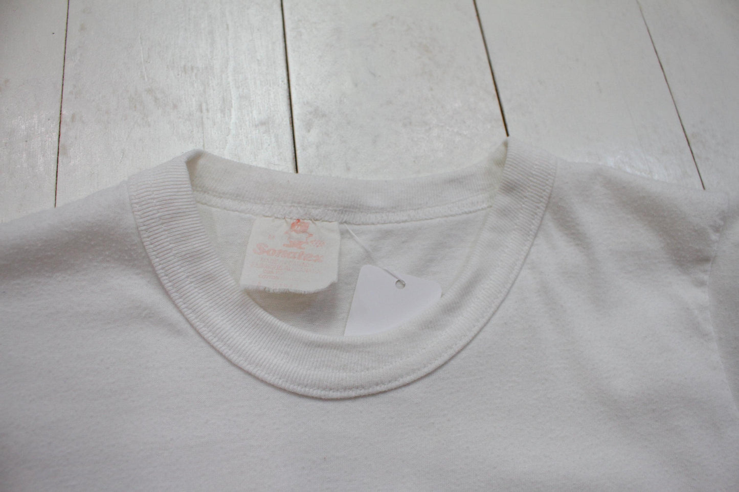 1980s 1984 Queen's University Asus Frosh Orientation Week Ringer T-Shirt Made in Canada Size XS