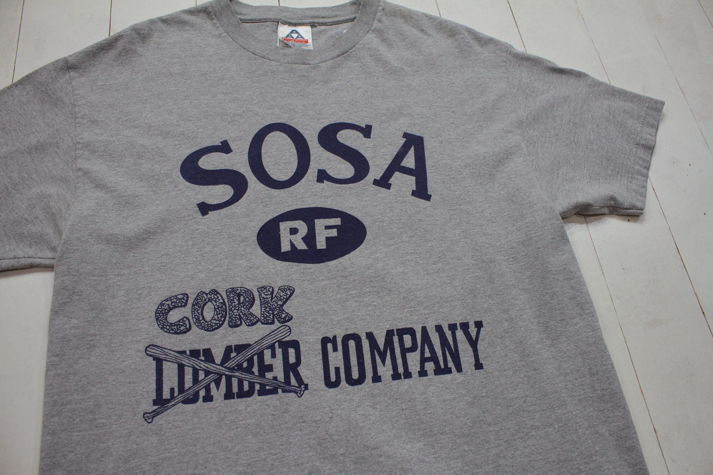 2000s Y2K Chicago Cubs Sammy Sosa Cork Company MLB Baseball T-Shirt Size L