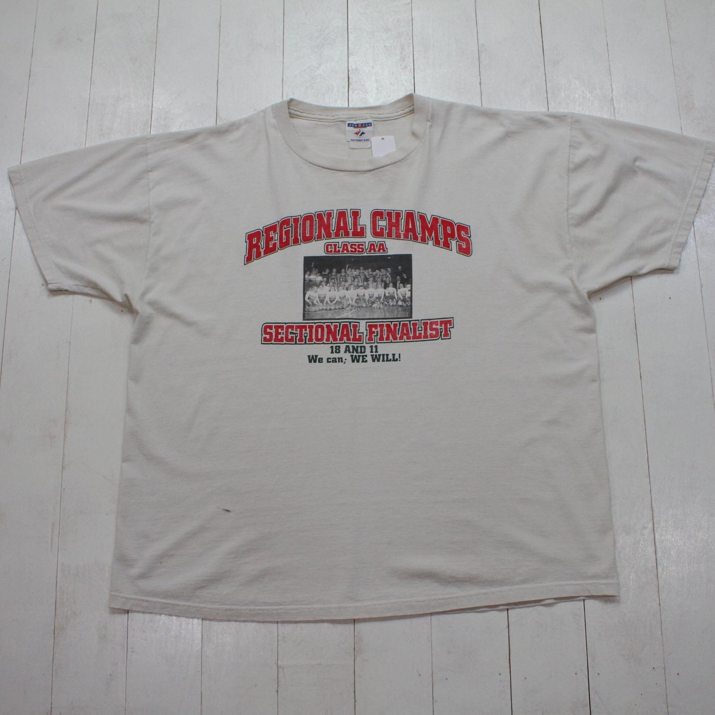1990s/2000s Y2K Class AA Sectional Finalists Regional Champs Hearts High School Basketball T-Shirt Size XXL