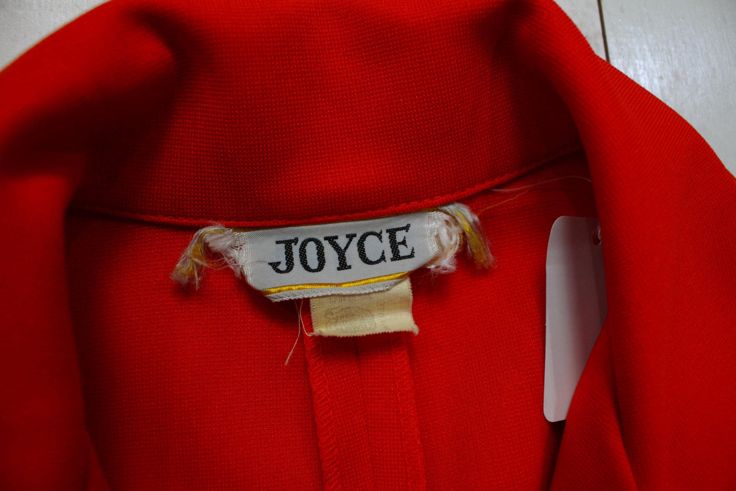 1980s Joyce Red Blazer Jacket Made in USA Women's Size L
