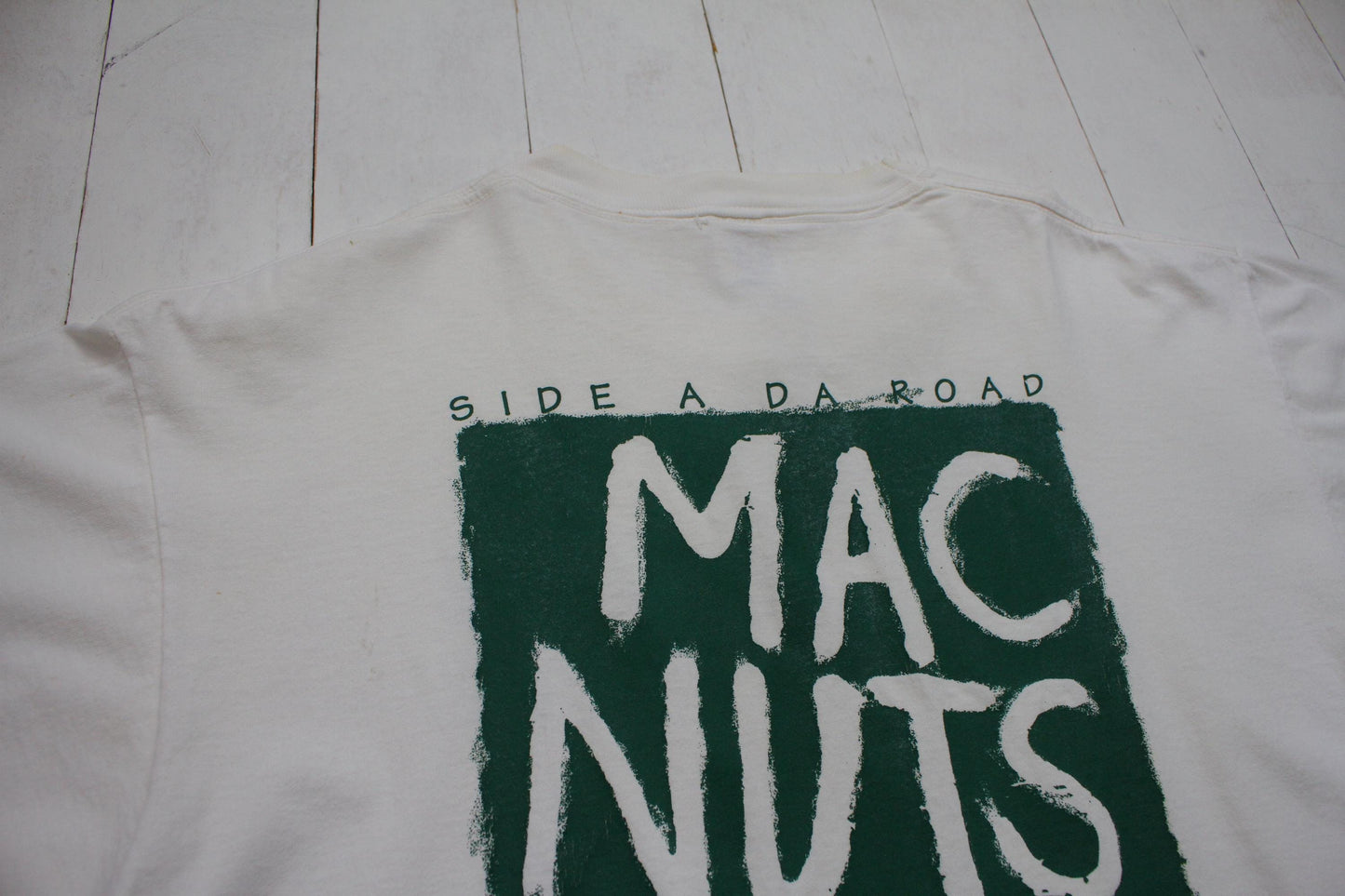 1990s Mac Nuts Side A Da Road Kauai Hawaii T-Shirt Made in USA Size L