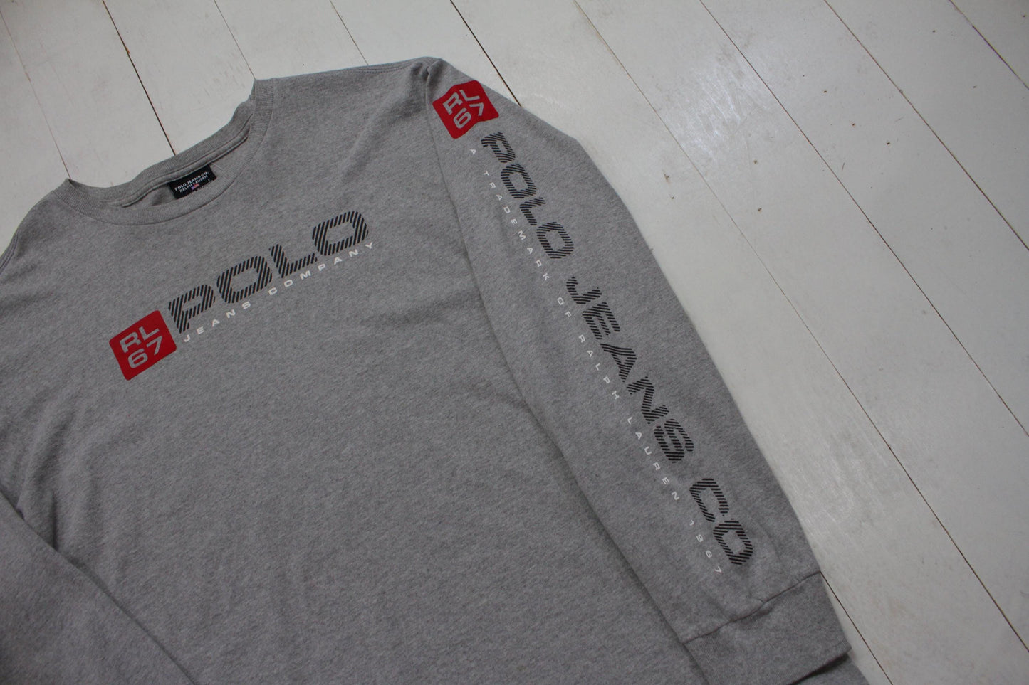 2000s Y2K Ralph Lauren Polo Jeans Long Sleeve T-Shirt Size L