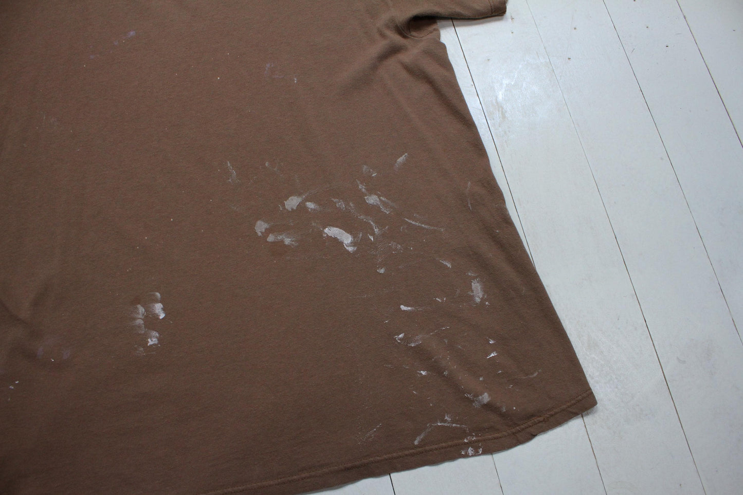 1990s/2000s Jensen Blank Brown Painters T-Shirt Made in USA Size XL