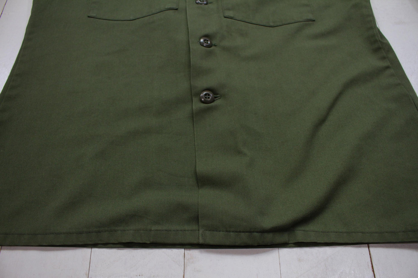 1970s/1980s US Army OG507 Field Shirt Size L