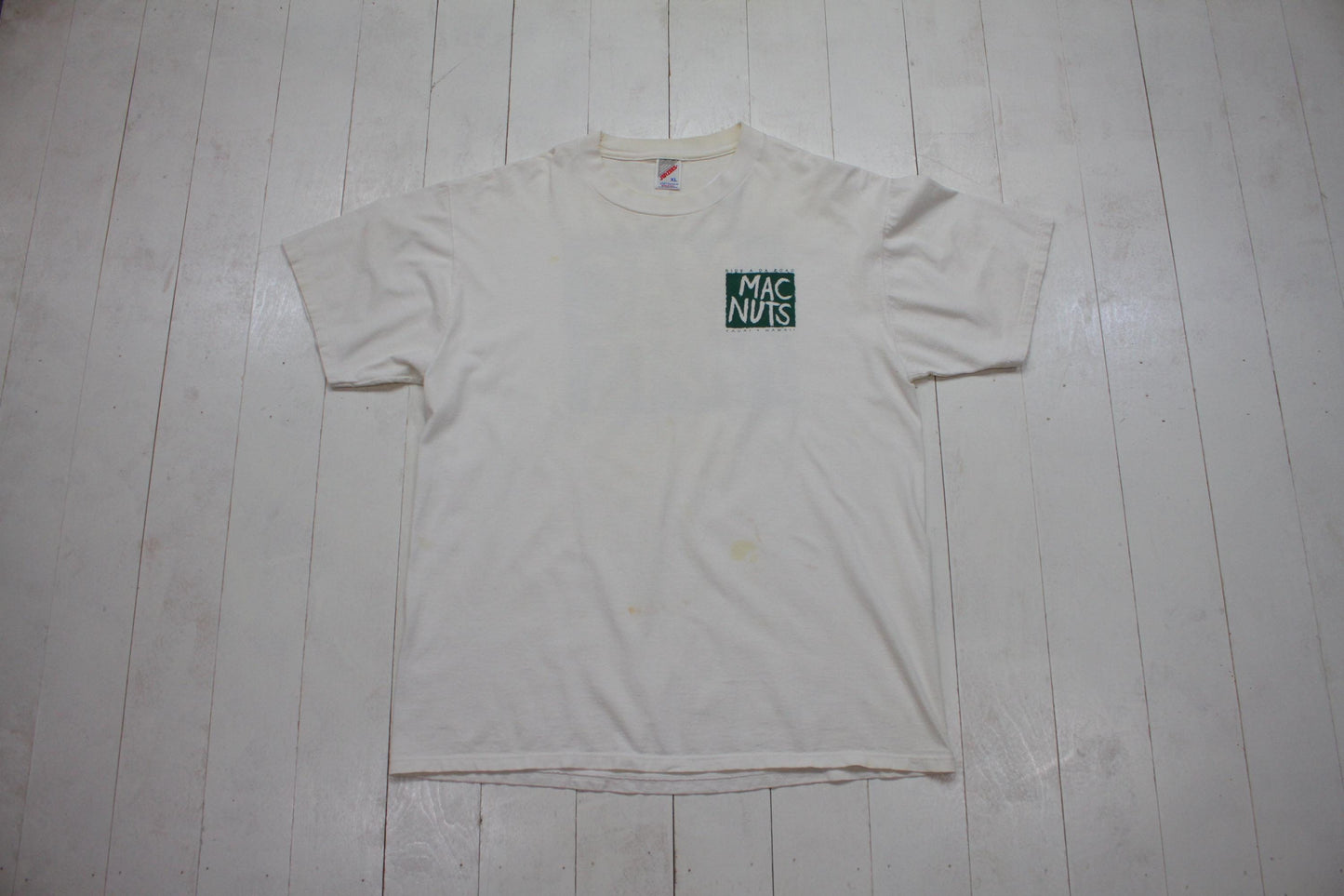 1990s Mac Nuts Side A Da Road Kauai Hawaii T-Shirt Made in USA Size L