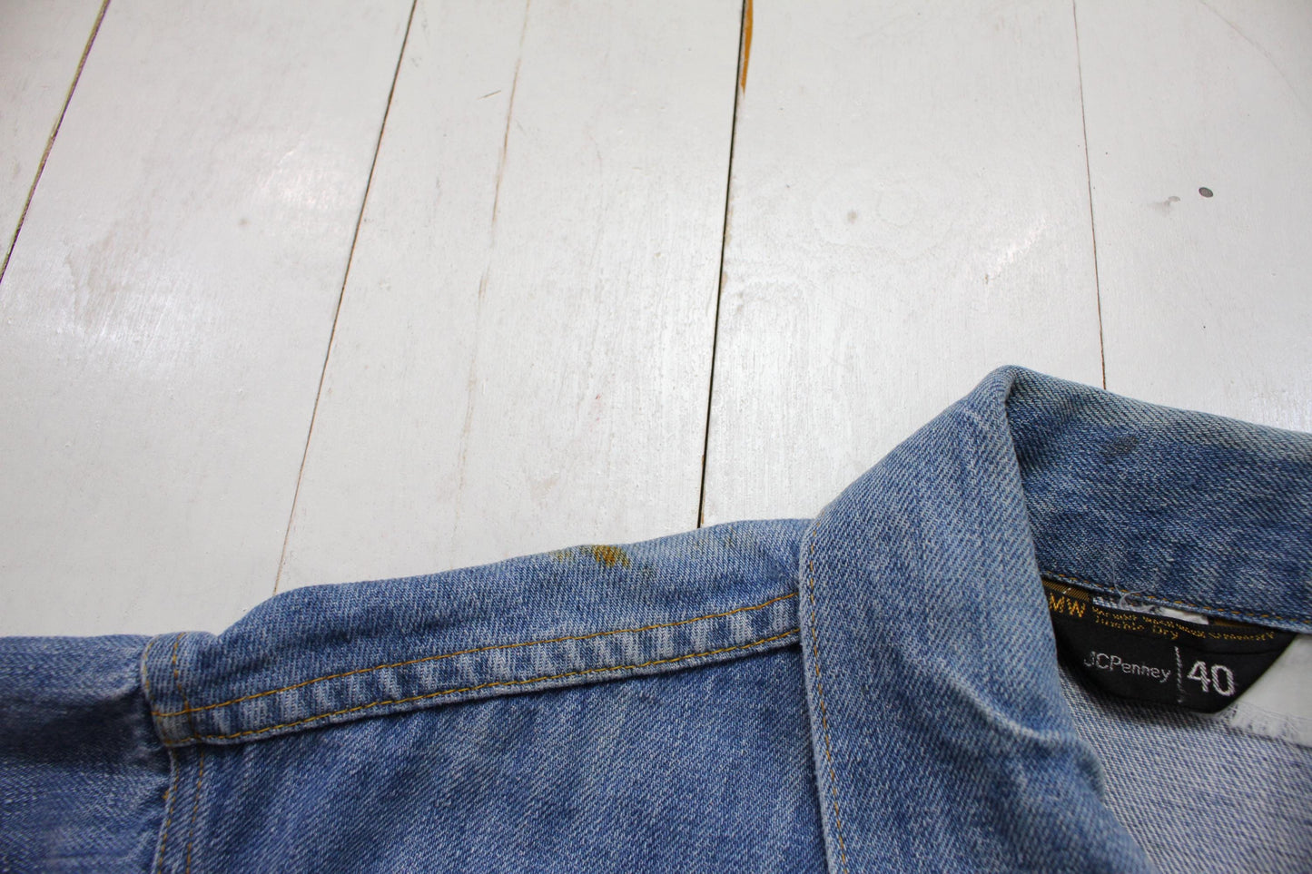 1970s JC Penney Two Pocket Denim Trucker Jacket Size S