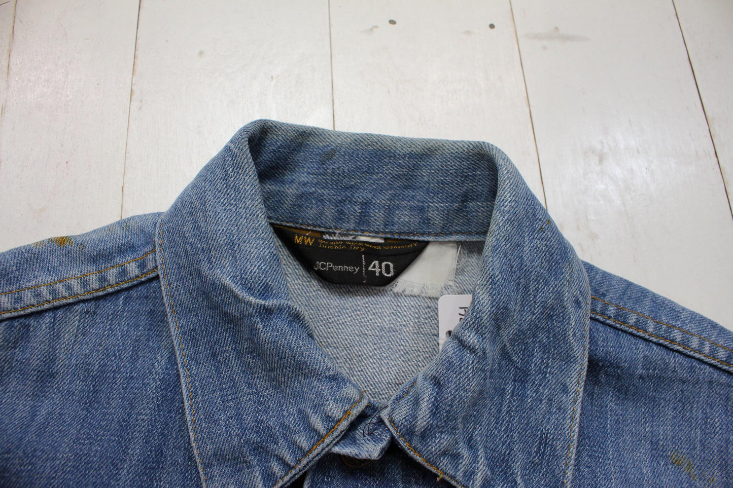 1970s JC Penney Two Pocket Denim Trucker Jacket Size S