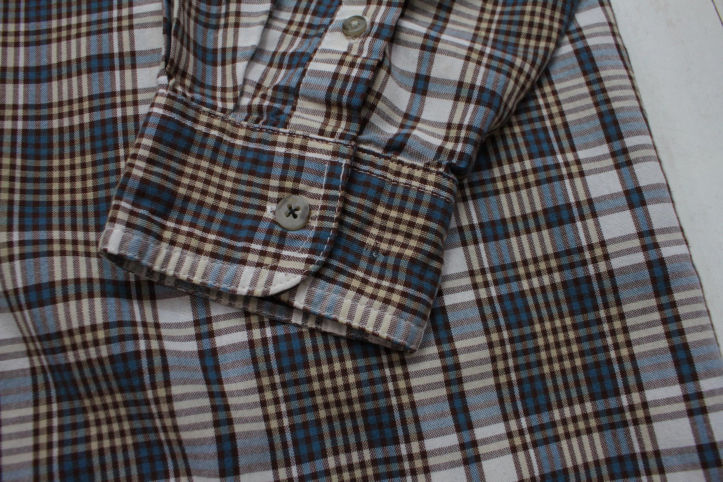 2000s Y2K Wrangler Rugged Wear Window Pane Plaid Button Down Shirt Size XXL