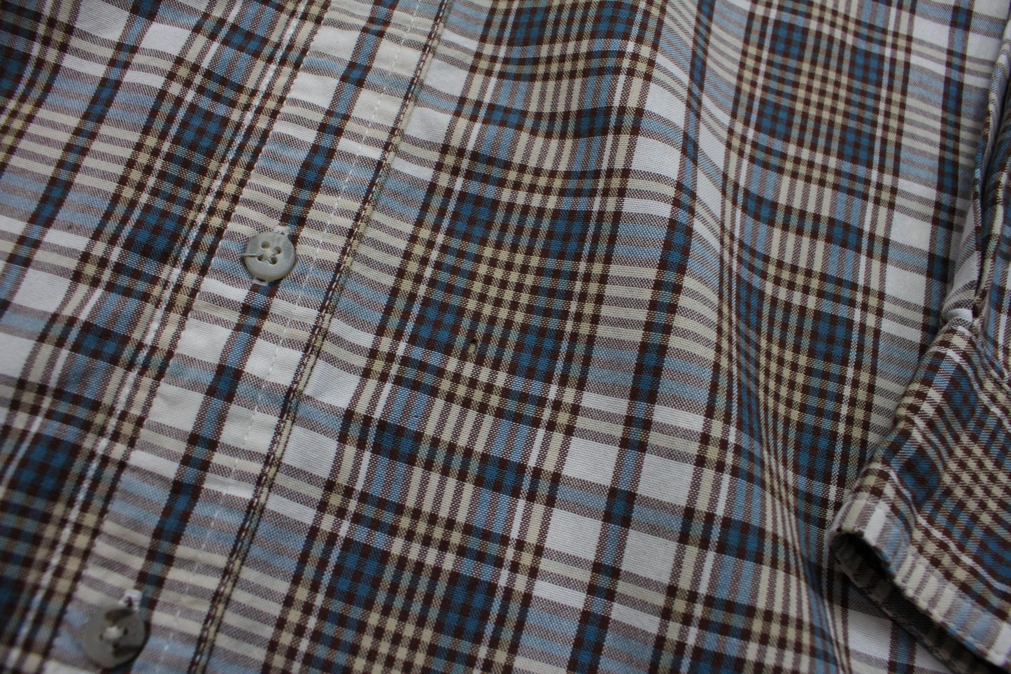 2000s Y2K Wrangler Rugged Wear Window Pane Plaid Button Down Shirt Size XXL