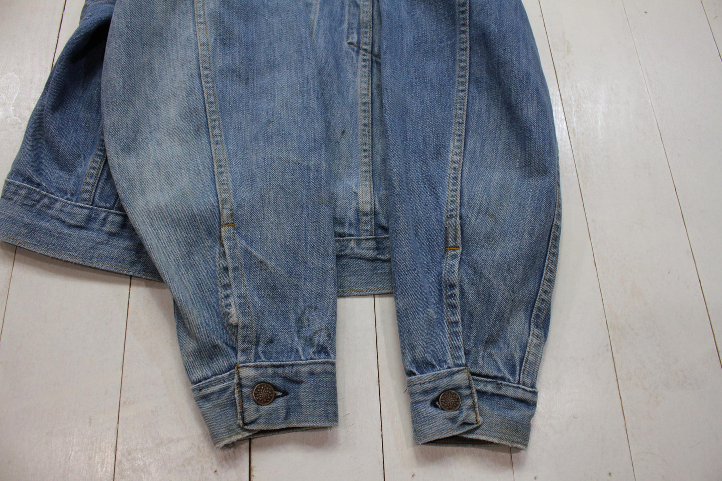 1970s JC Penney Two Pocket Denim Trucker Jacket Size S