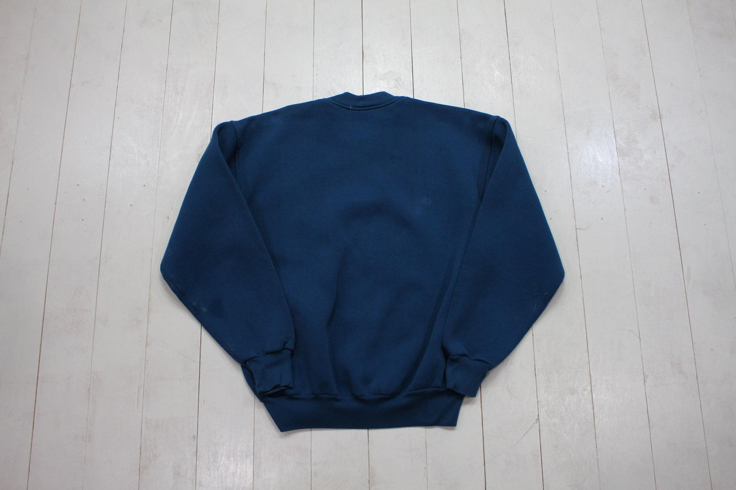 1990s Jansport Aquinas College Teal Grand Rapids Michigan Sweatshirt Made in USA Size M