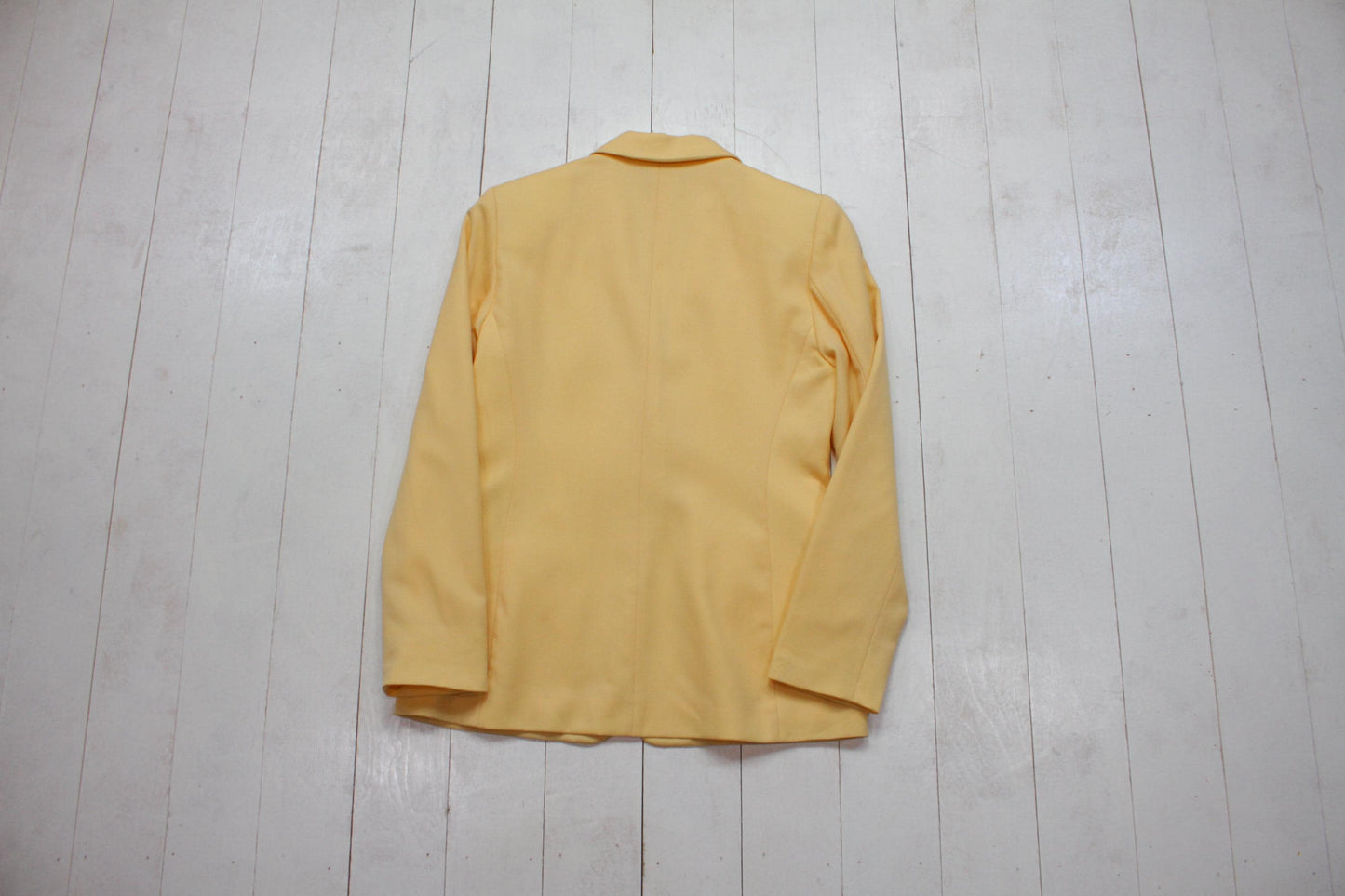 2000s Y2K Pendleton Virgin Wool Butter Yellow Womens Blazer Jacket Womens Size S