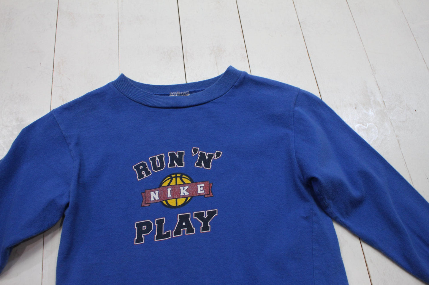 2000s Y2K Nike Run 'N" Play Long Sleeve T-Shirt Kid's Size M
