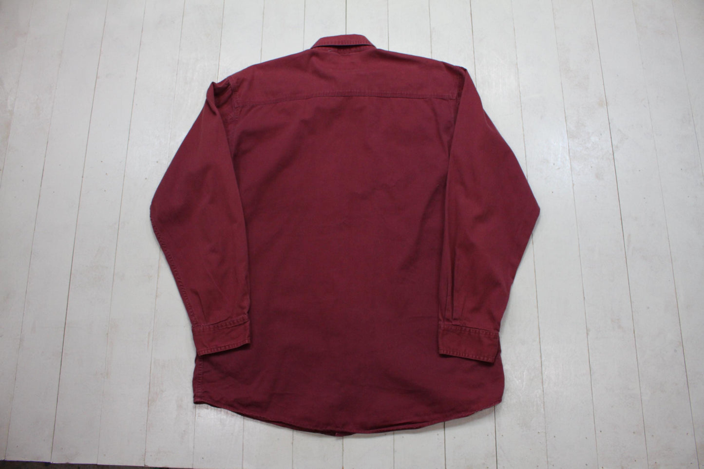 1990s/2000s Y2K CE Schmidt Burgundy Button Down Shirt Size L/XL