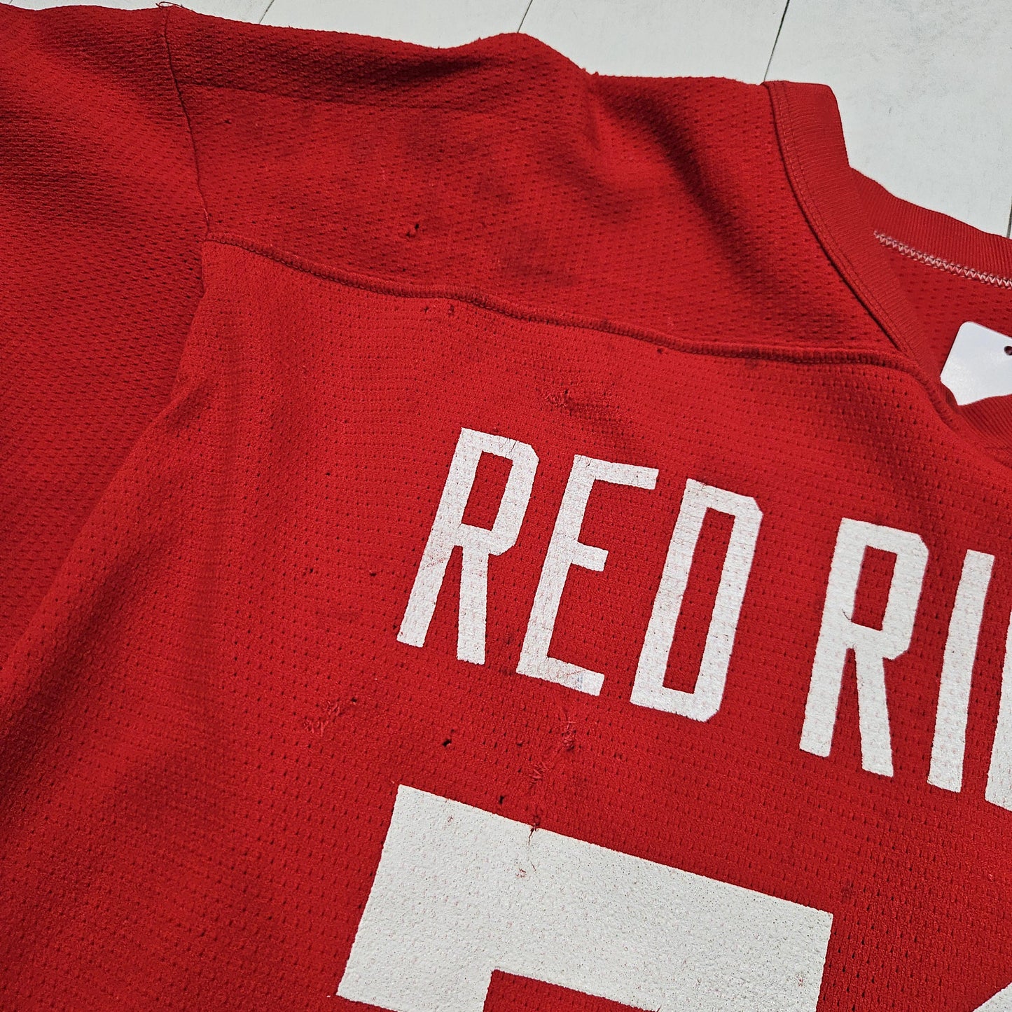 1960s/1970s Russell Athletic Red Riders Football Jersey Made in USA Size L
